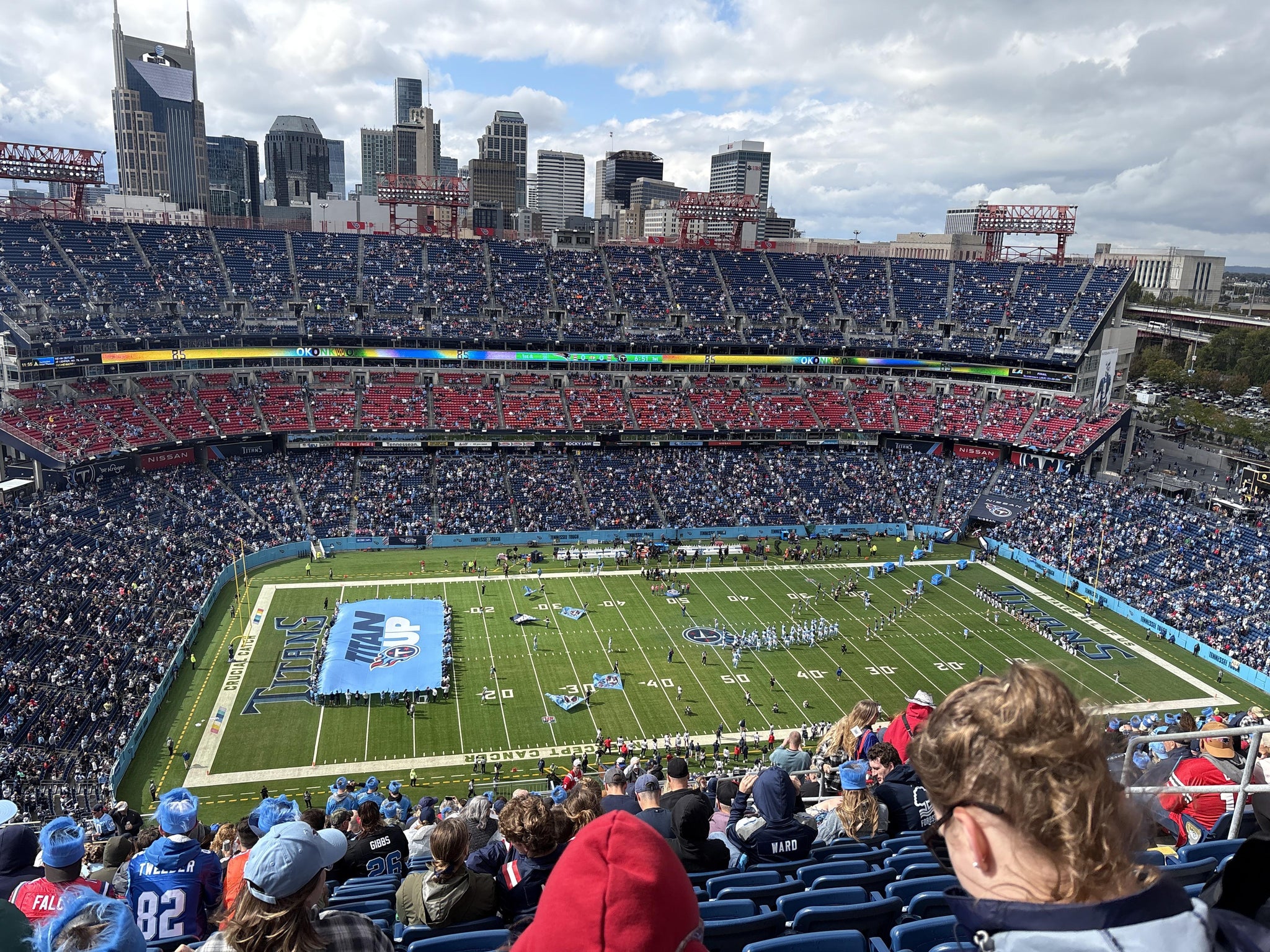 Real Fan View taken from Upper 315 at Nissan Stadium by Jarrett M