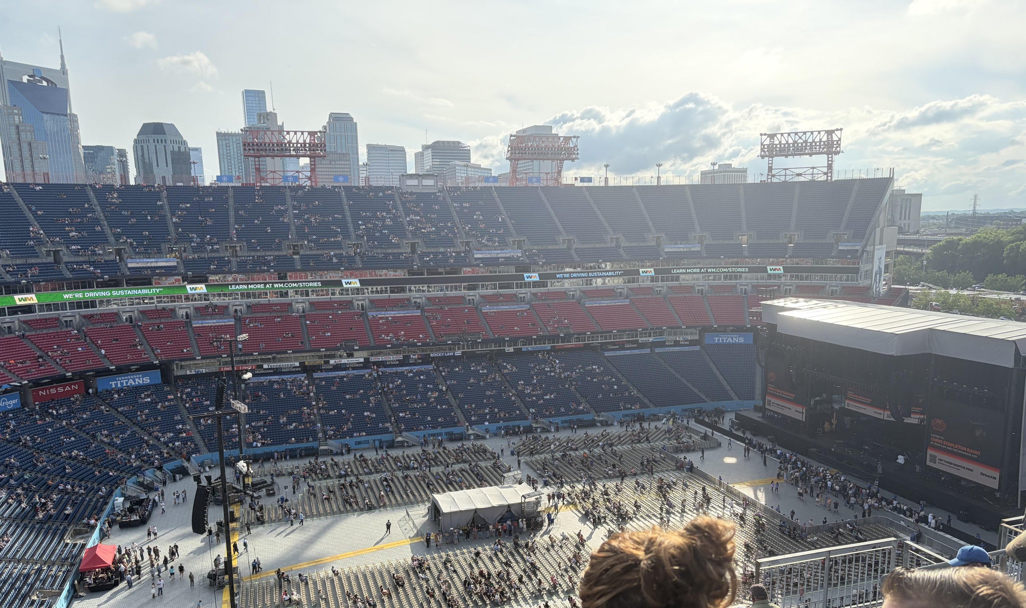 Real Fan View taken from Upper 315 at Nissan Stadium by Anonymous User