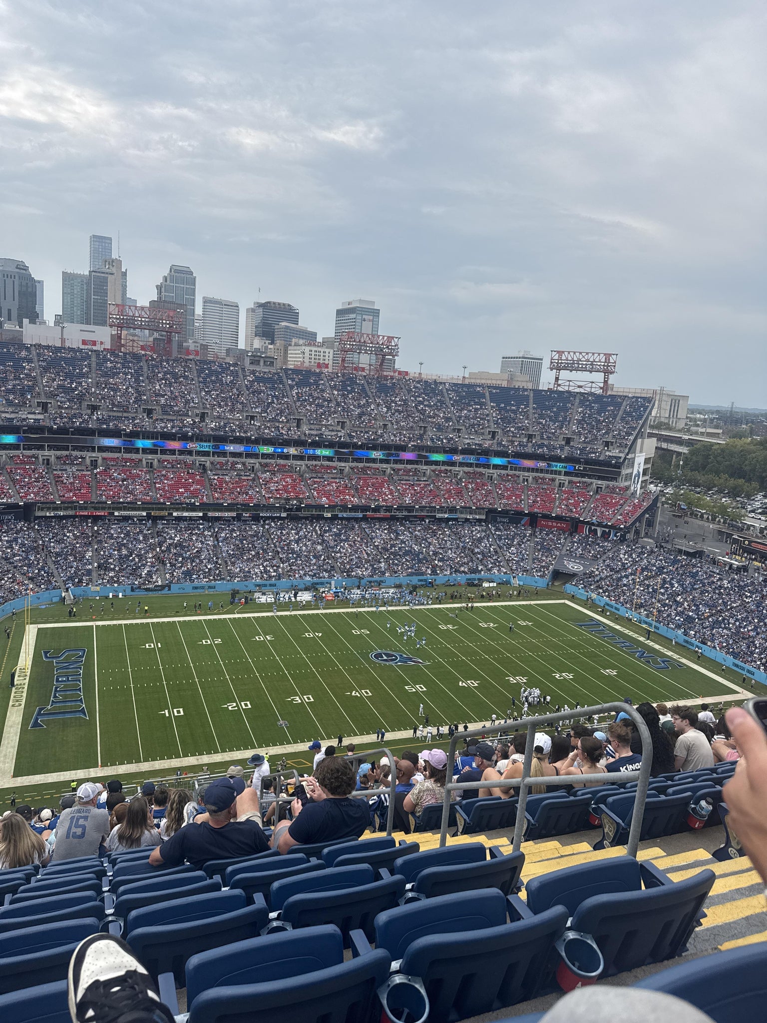 Real Fan View taken from Upper 316 at Nissan Stadium by Stewart C