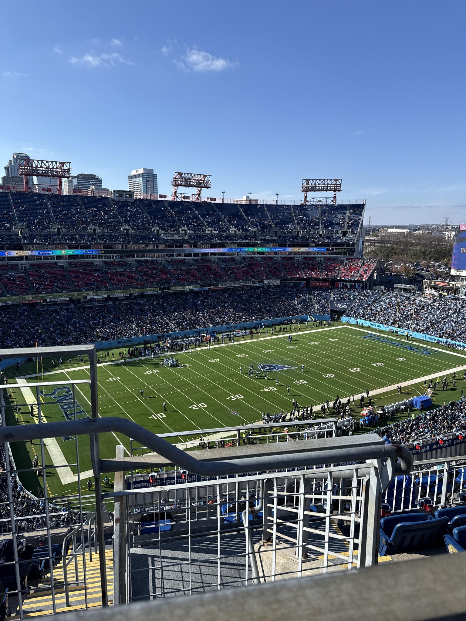 Real Fan View taken from Upper 317 at Nissan Stadium by Joel C