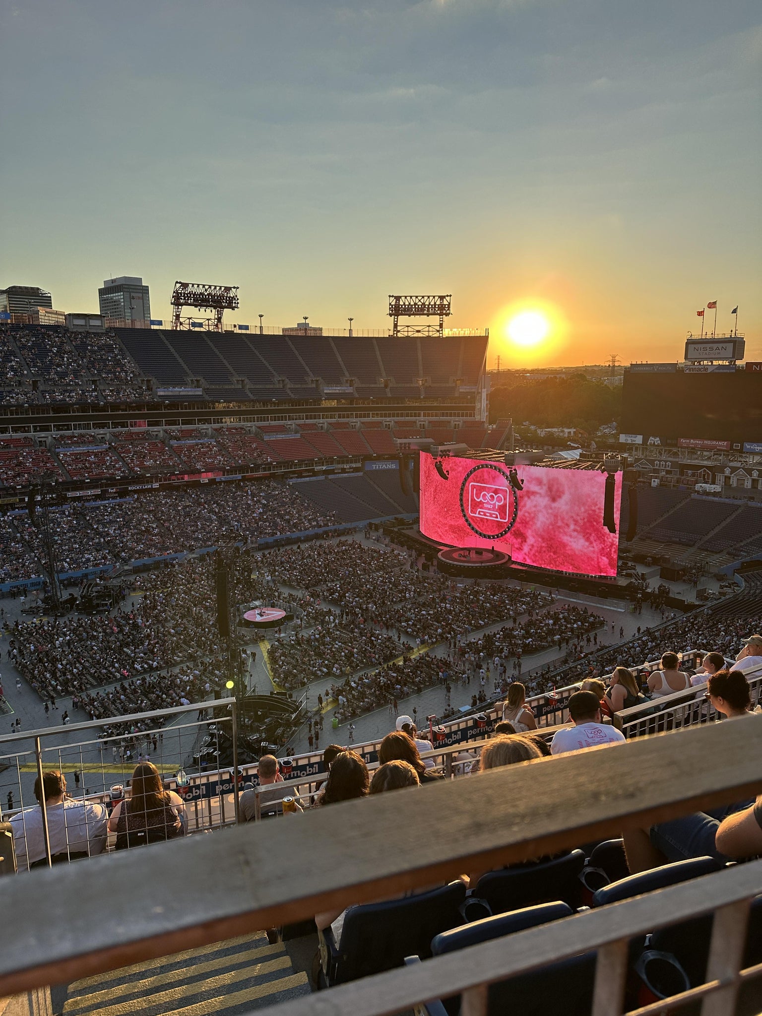 Real Fan View taken from Upper 317 at Nissan Stadium by Karla D