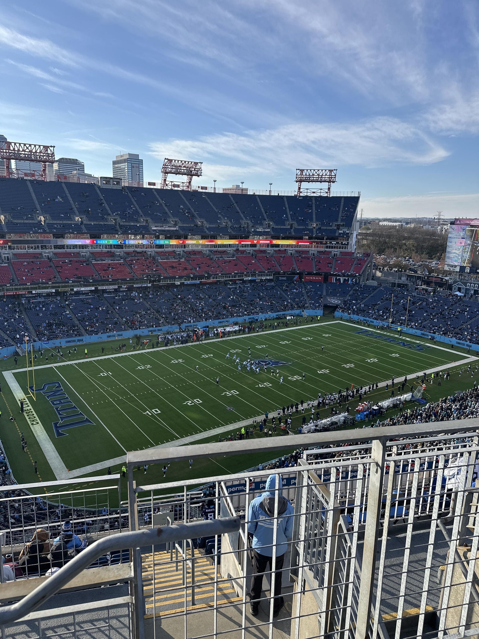 Real Fan View taken from Upper 318 at Nissan Stadium by Lacon C