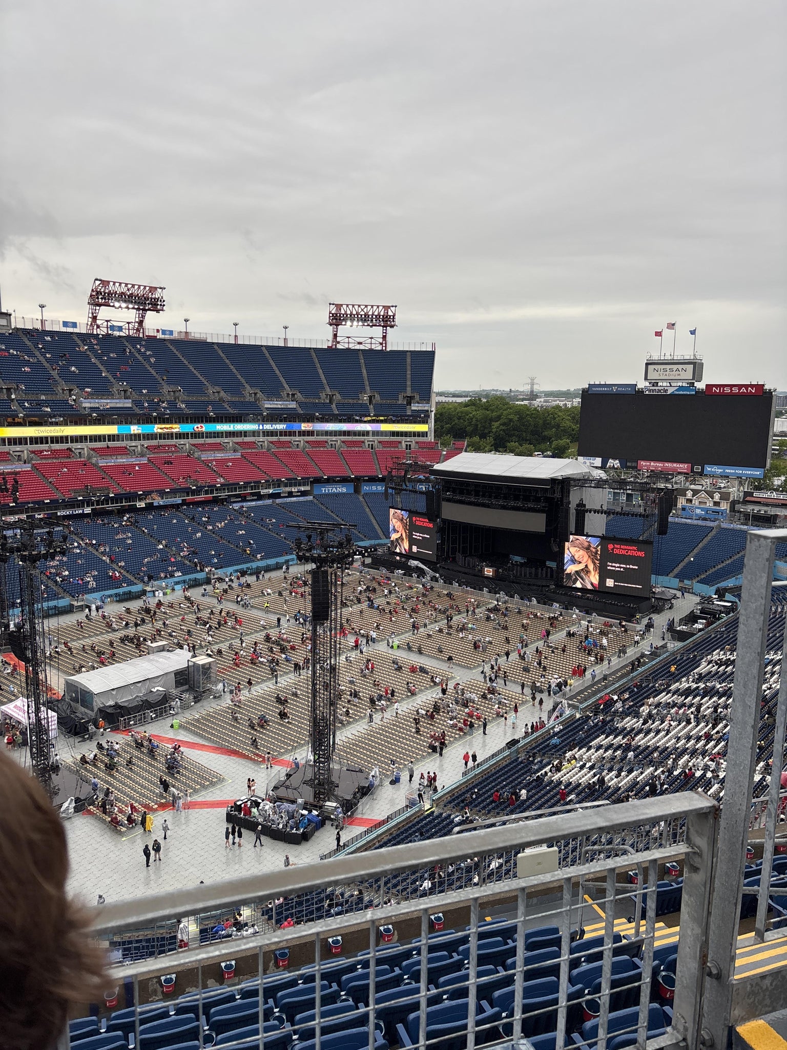 Real Fan View taken from Upper 319 at Nissan Stadium by Julie A