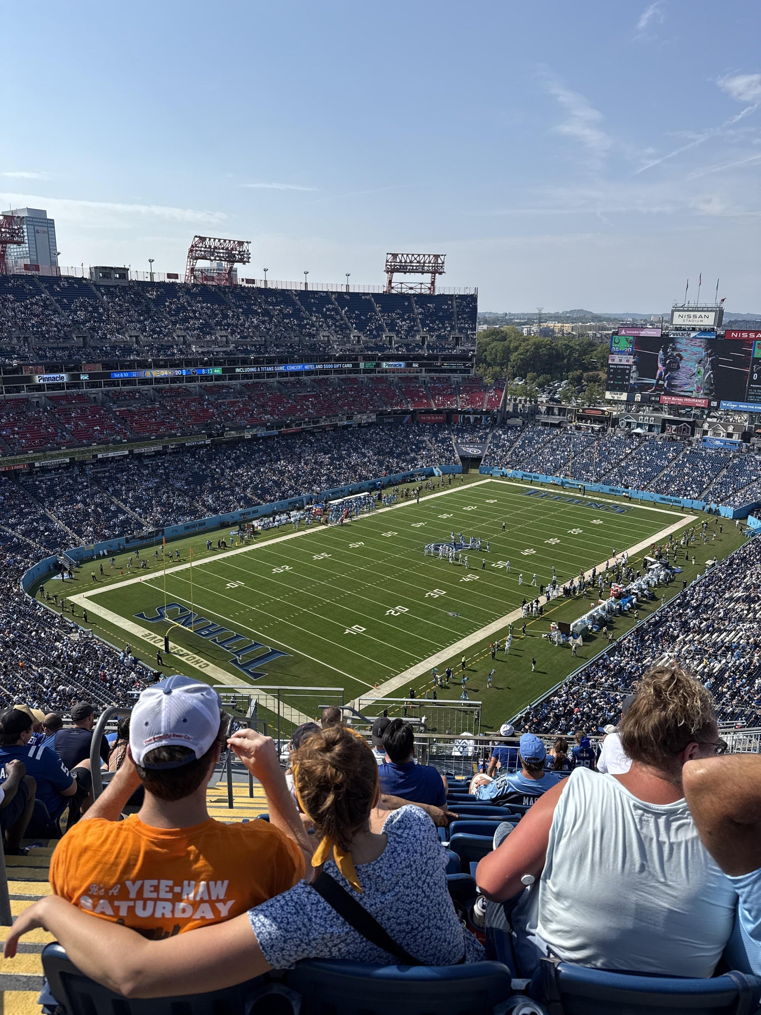 Real Fan View taken from Upper 320 at Nissan Stadium by Mandy A