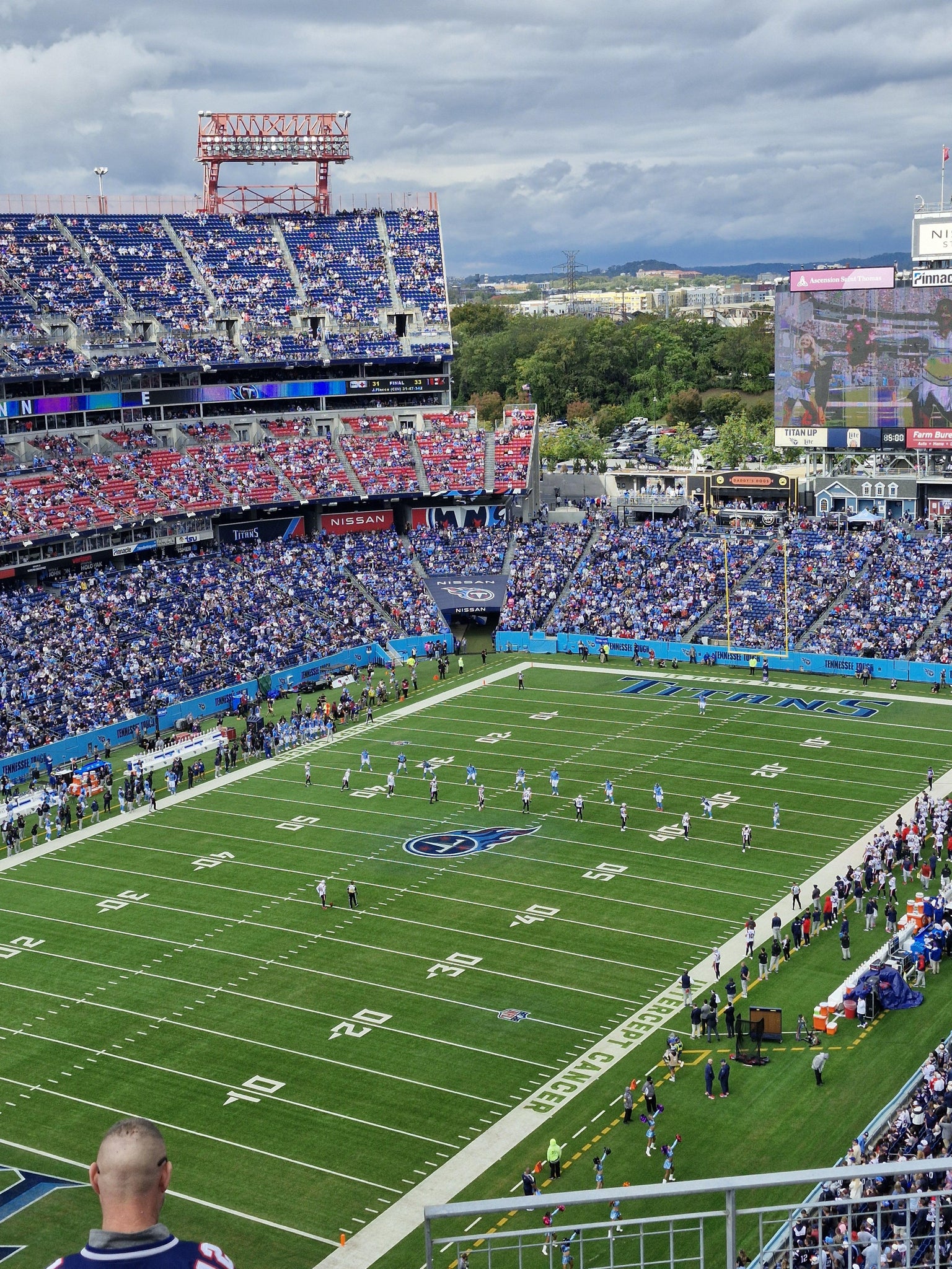 Real Fan View taken from Upper 321 at Nissan Stadium by Samuel R