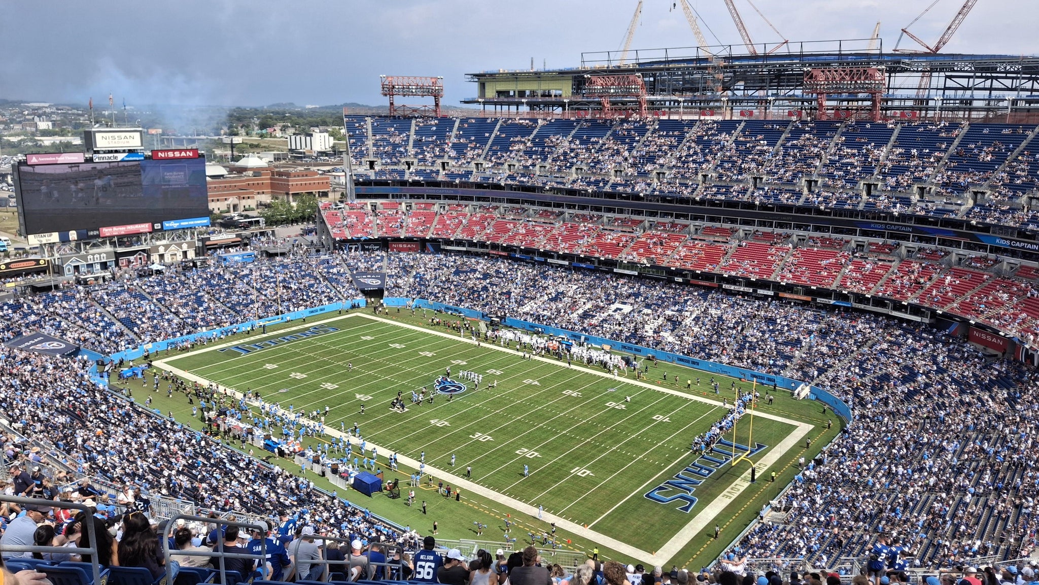 Real Fan View taken from Upper 328 at Nissan Stadium by Amanda E