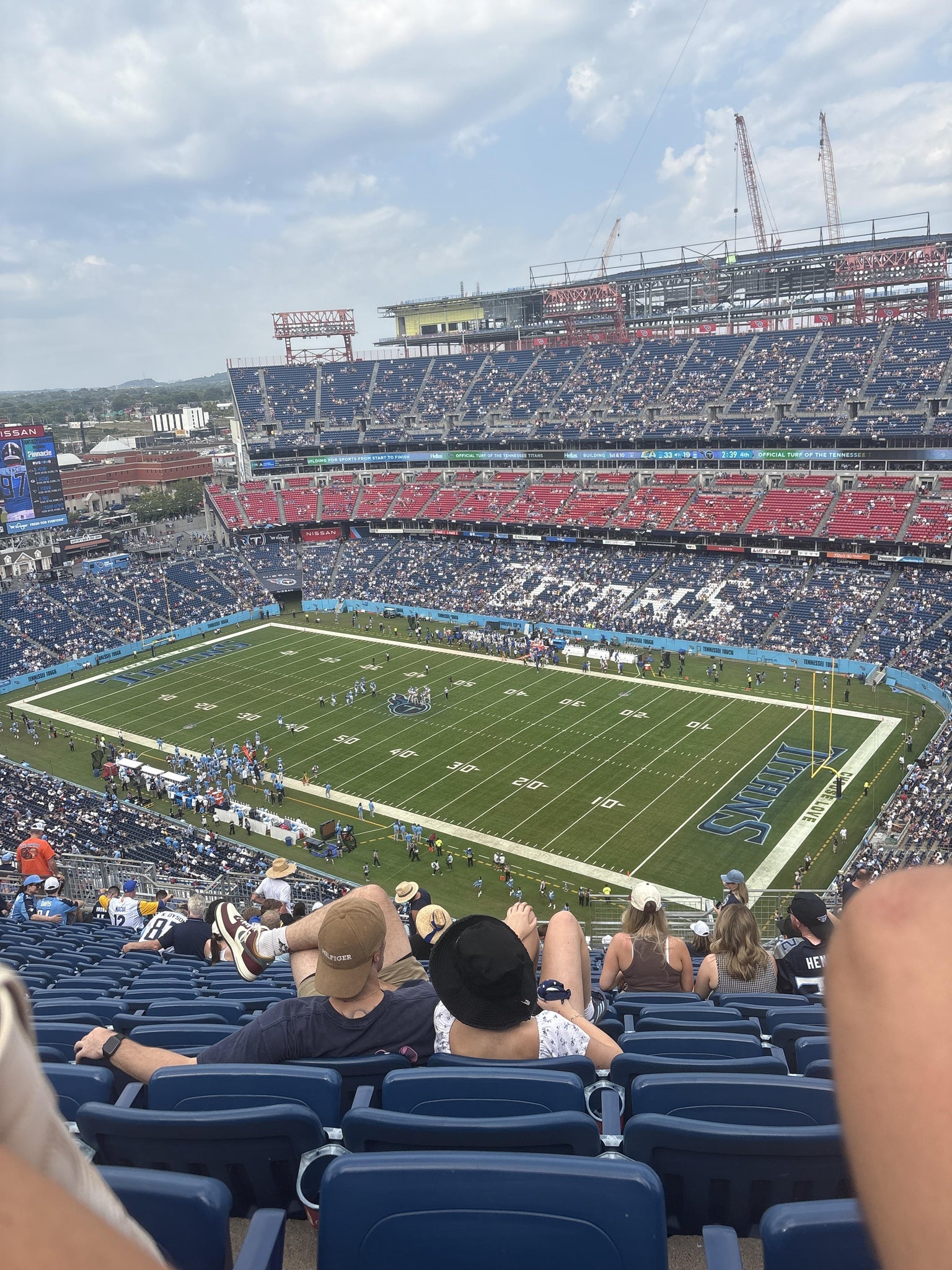 Real Fan View taken from Upper 329 at Nissan Stadium by Maddie R