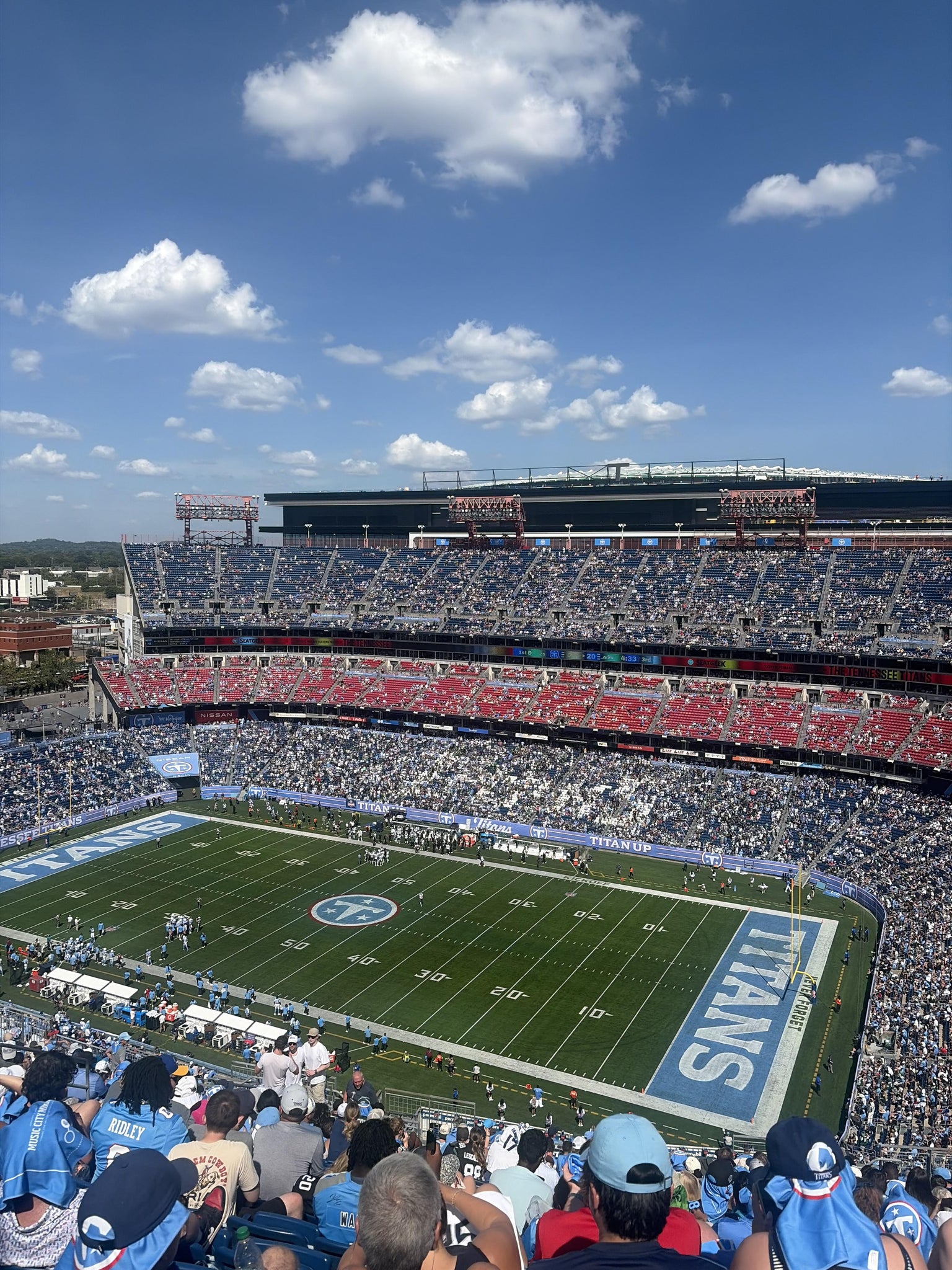 Real Fan View taken from Upper 330 at Nissan Stadium by Winston Z