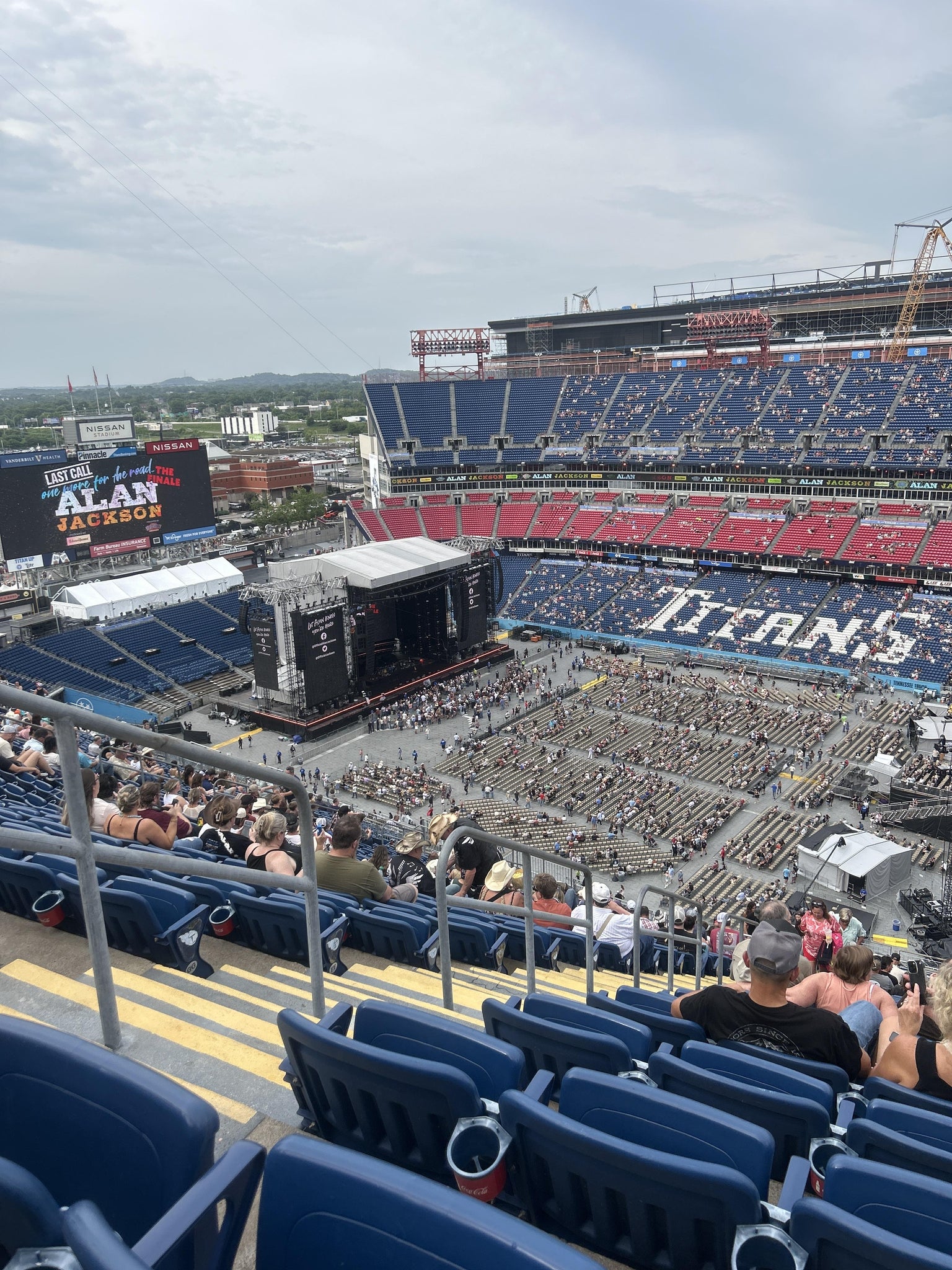 Real Fan View taken from Upper 331 at Nissan Stadium by Rebekah H