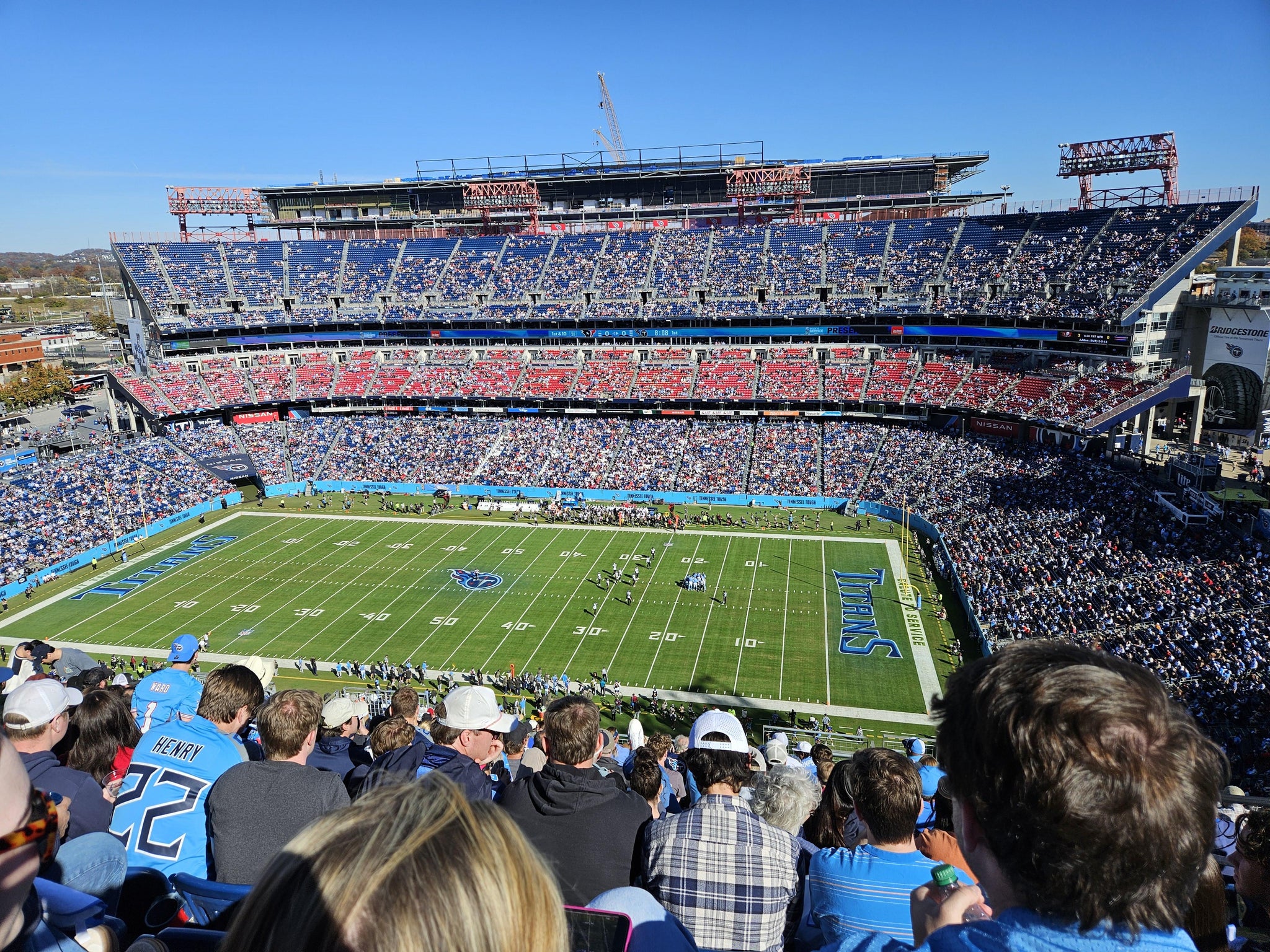 Real Fan View taken from Upper 332 at Nissan Stadium by Chris P