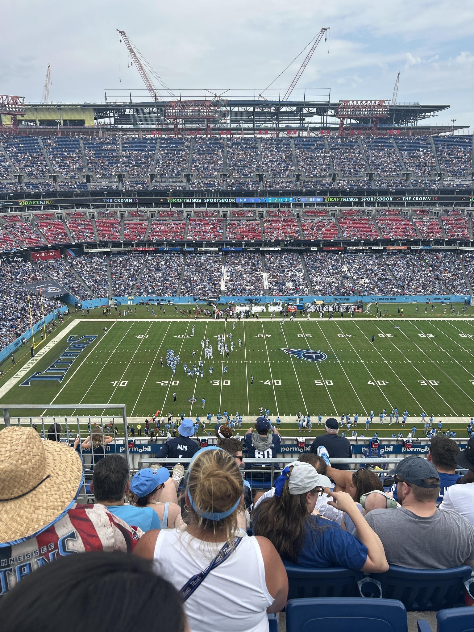 Real Fan View taken from Upper 336 at Nissan Stadium by Jonathan E