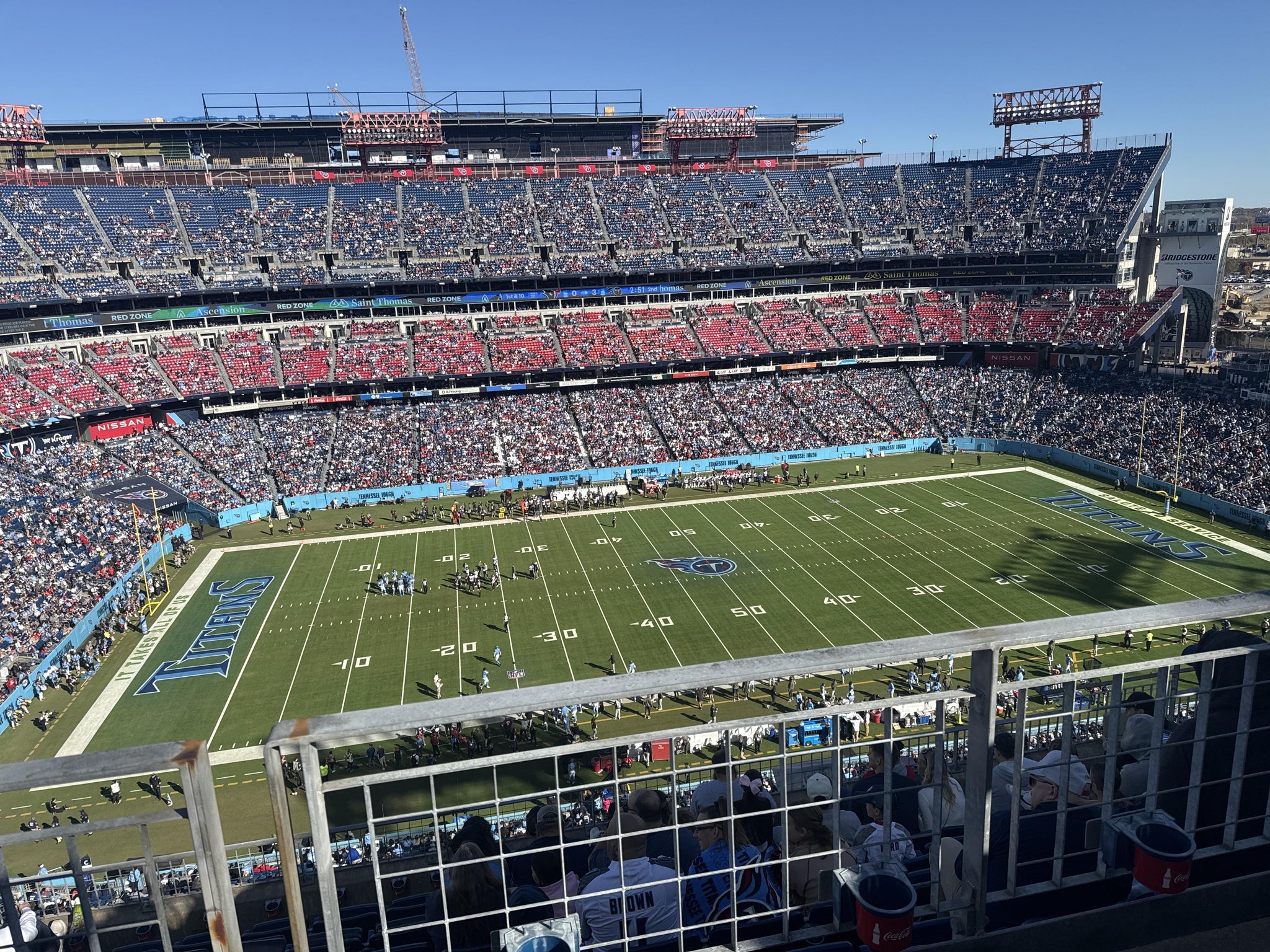 Real Fan View taken from Upper 337 at Nissan Stadium by Richard L