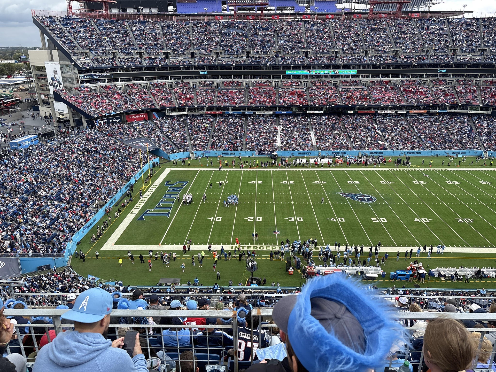 Real Fan View taken from Upper 337 at Nissan Stadium by Kenneth S