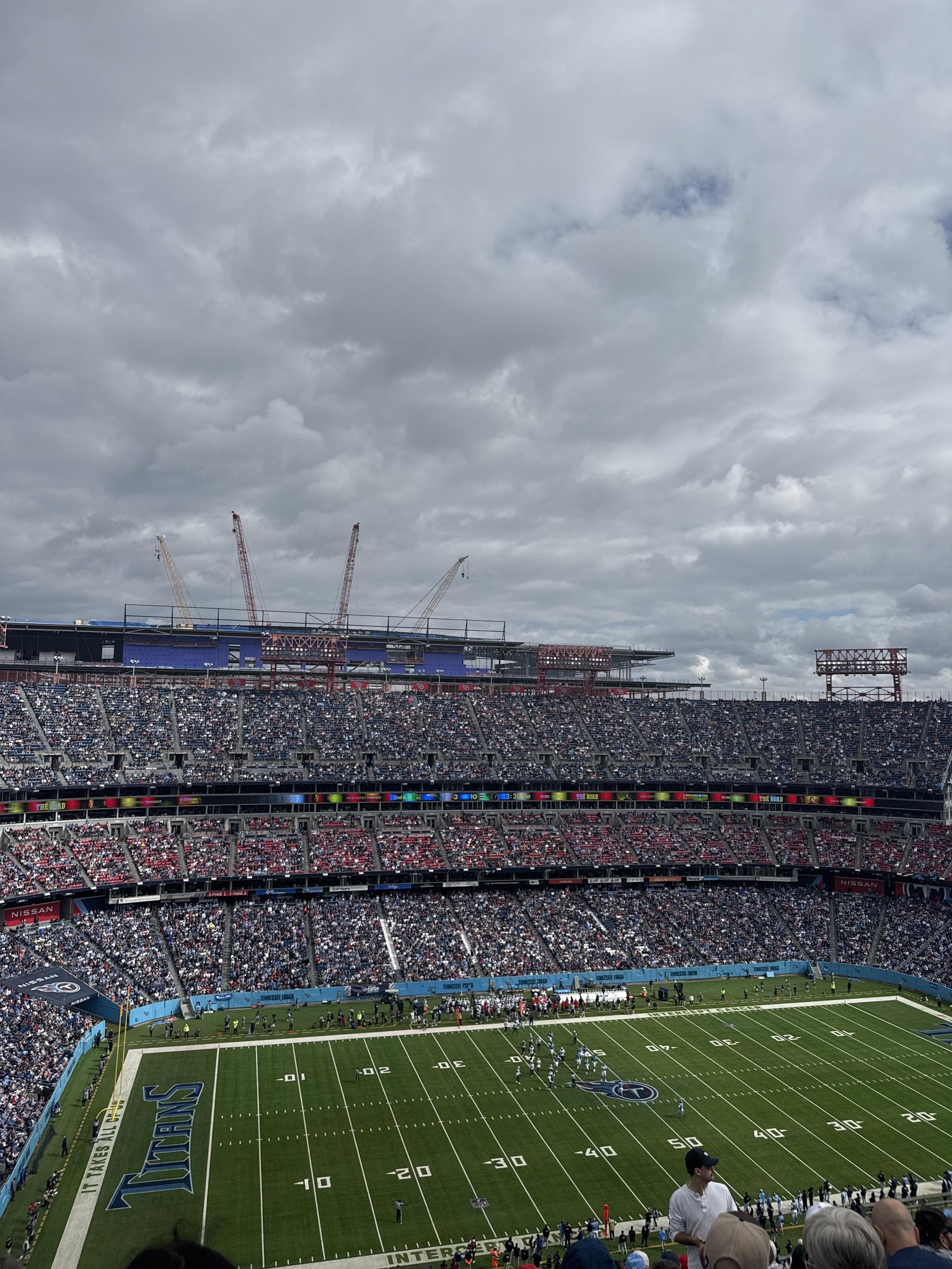 Real Fan View taken from Upper 338 at Nissan Stadium by Amy R