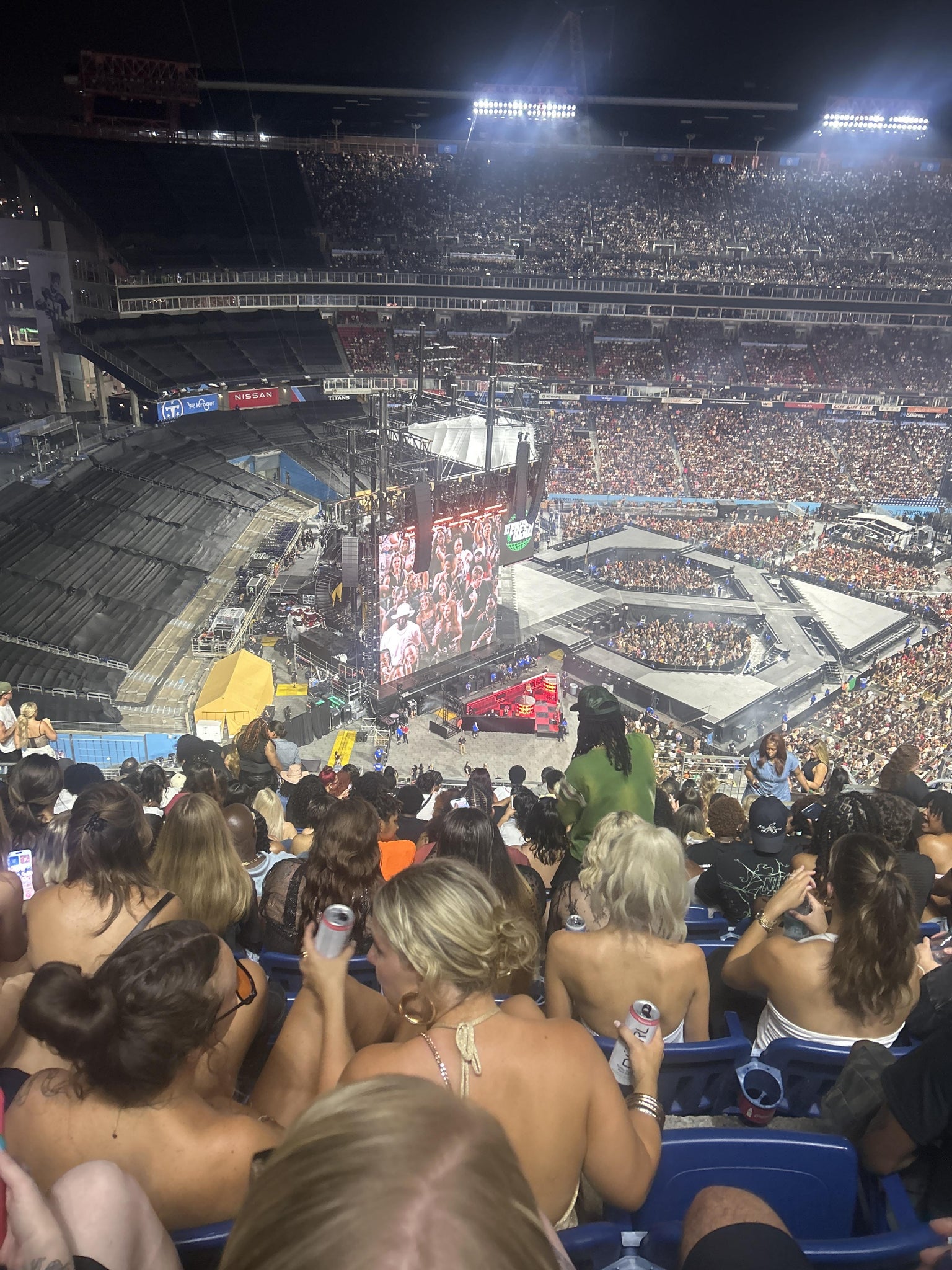 Real Fan View taken from Upper 338 at Nissan Stadium by Victoria C