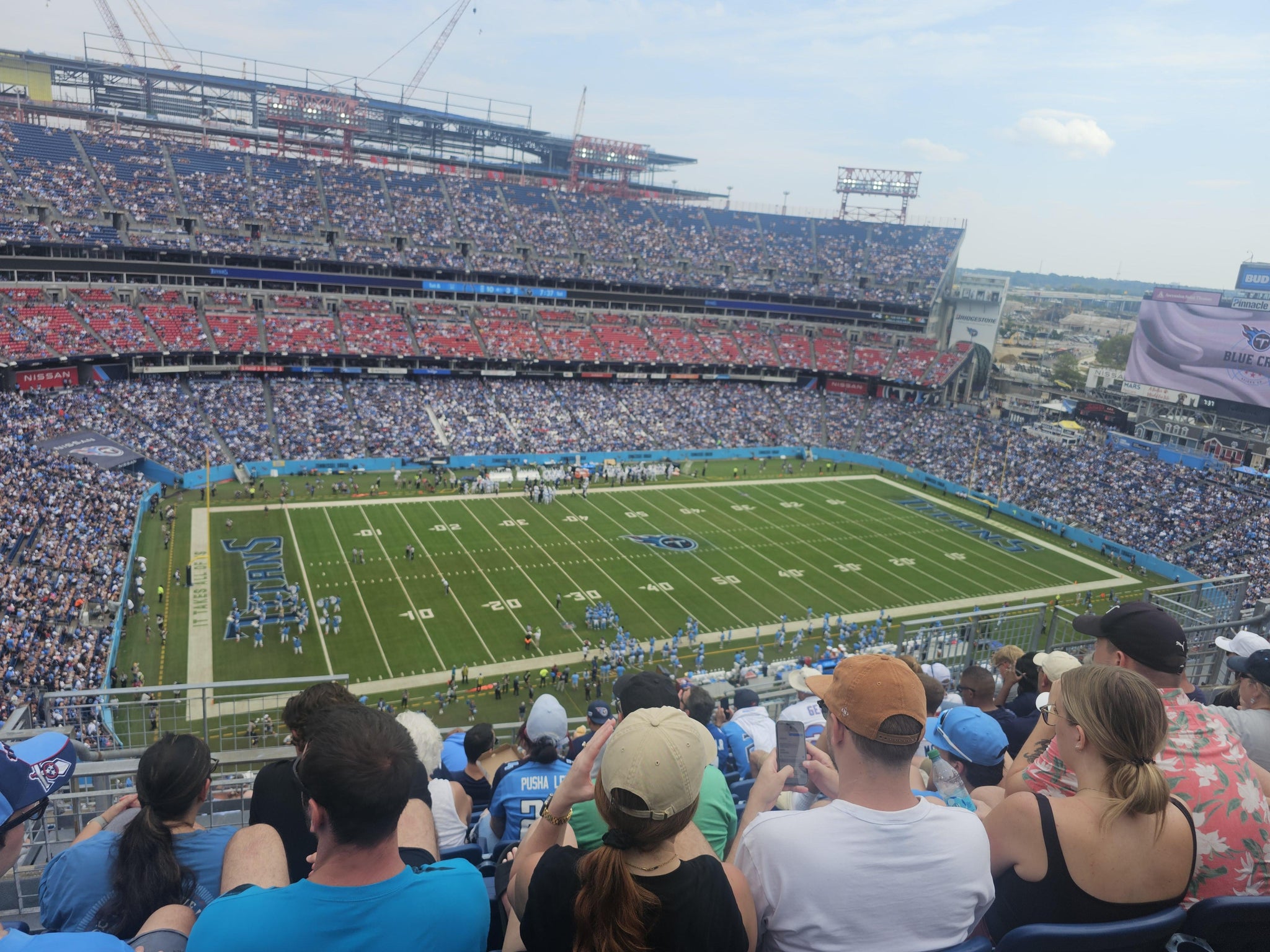 Real Fan View taken from Upper 339 at Nissan Stadium by Dean R
