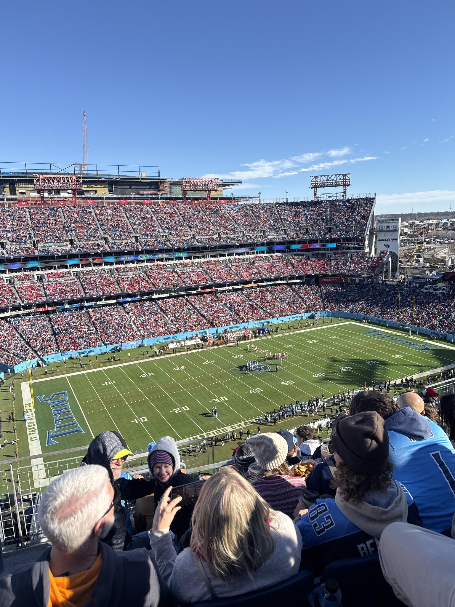 Real Fan View taken from Upper 339 at Nissan Stadium by Megan N