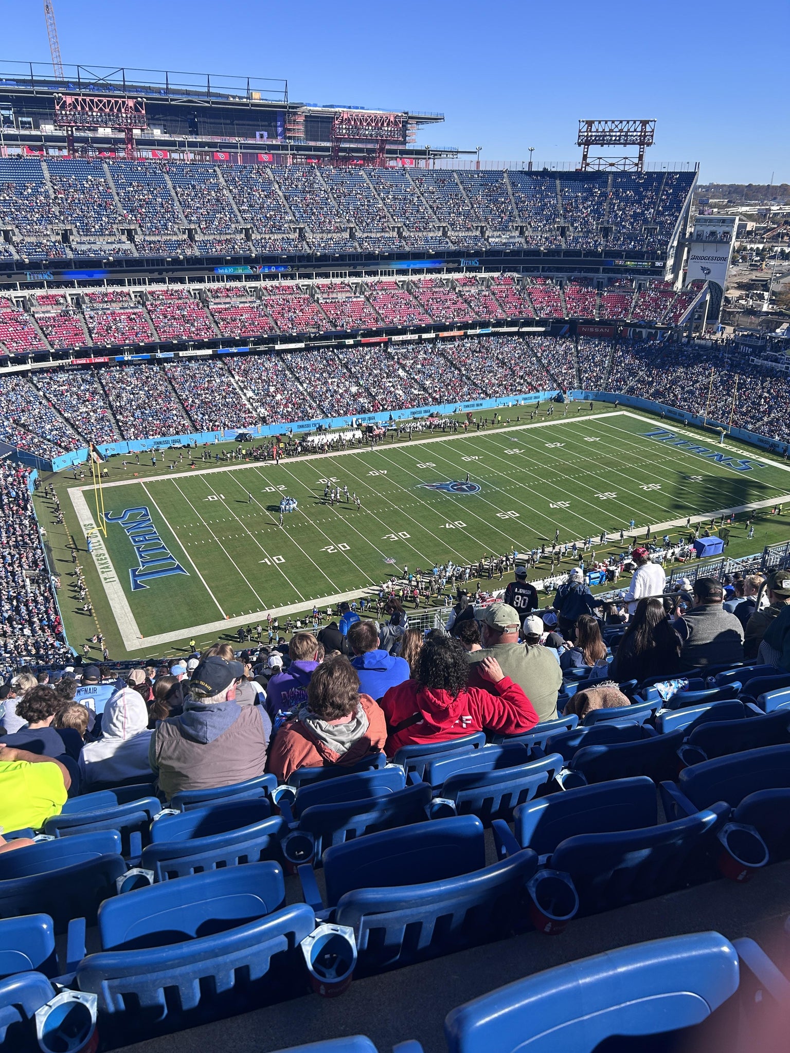 Real Fan View taken from Upper 340 at Nissan Stadium by Ray O