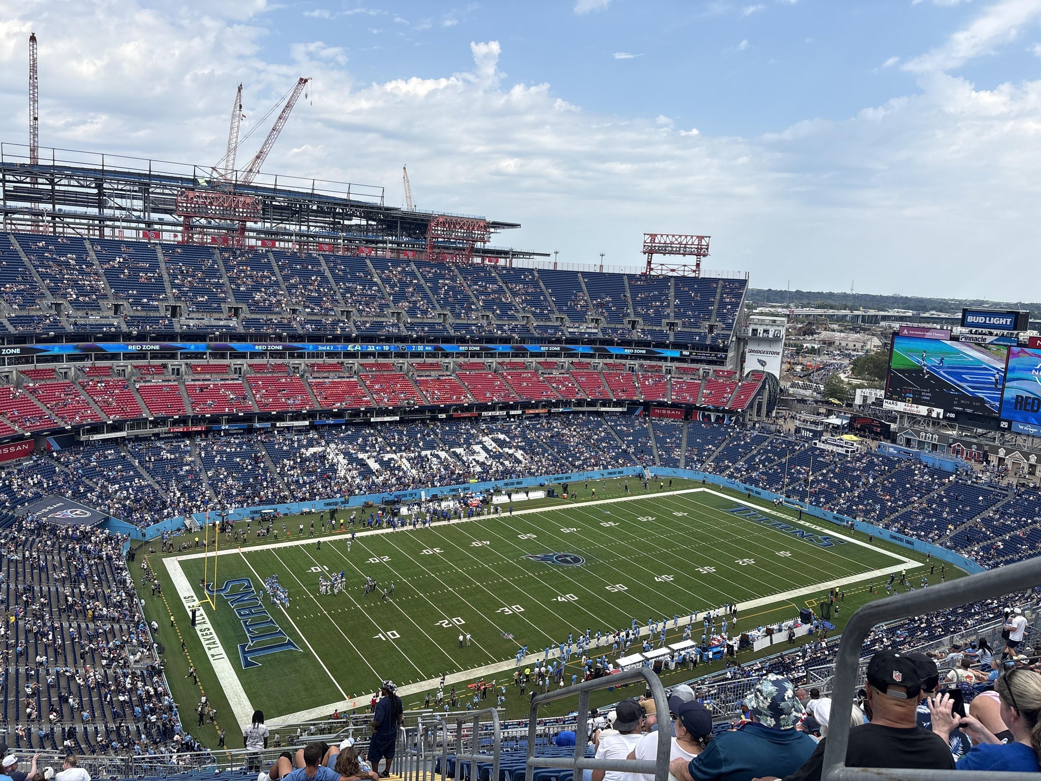 Real Fan View taken from Upper 341 at Nissan Stadium by Mallory M