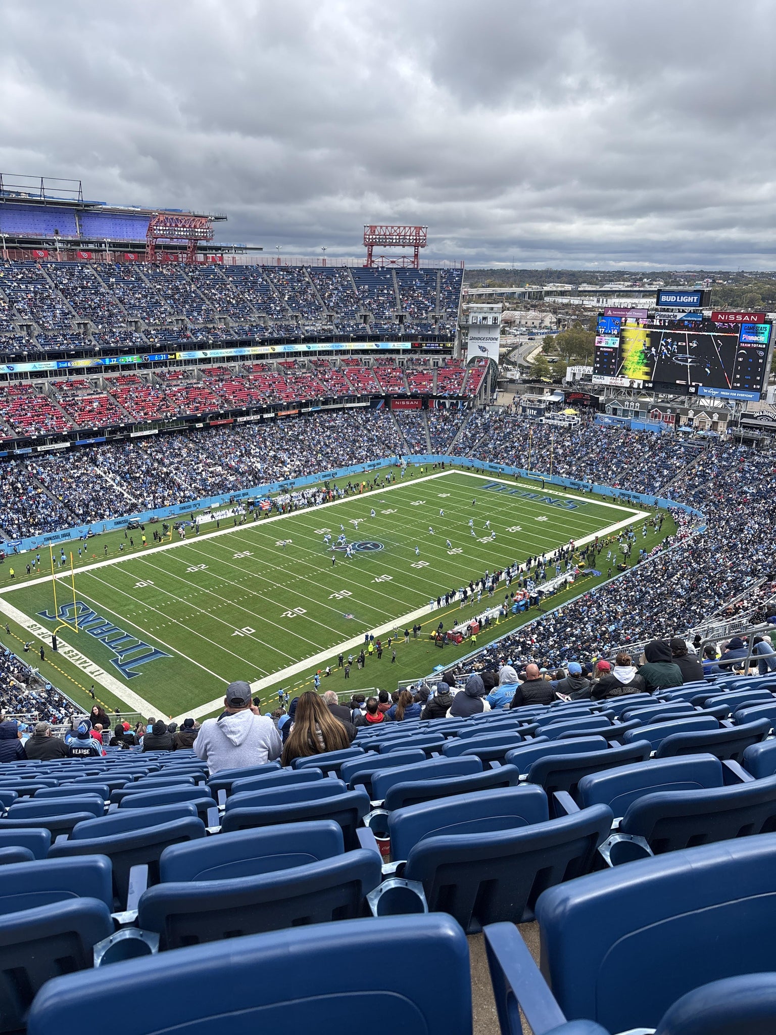 Real Fan View taken from Upper 342 at Nissan Stadium by Mikey E