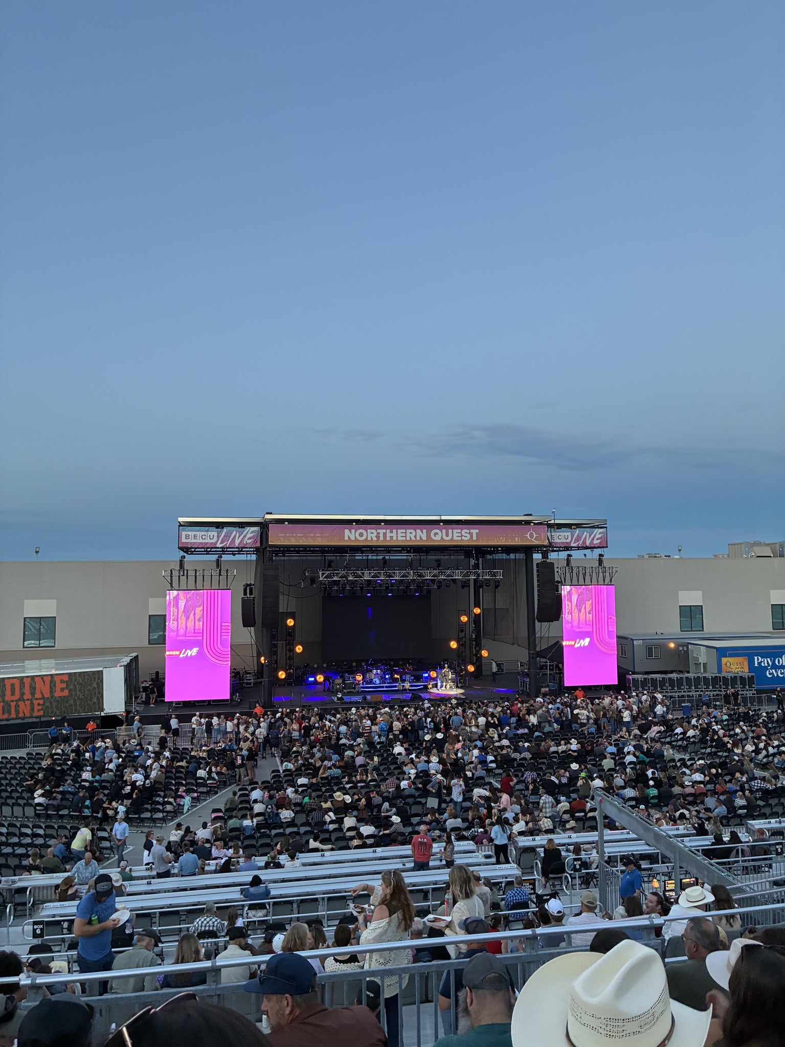 Real Fan View taken from Grandstand 206 at Northern Quest Resort & Casino by Gracie C