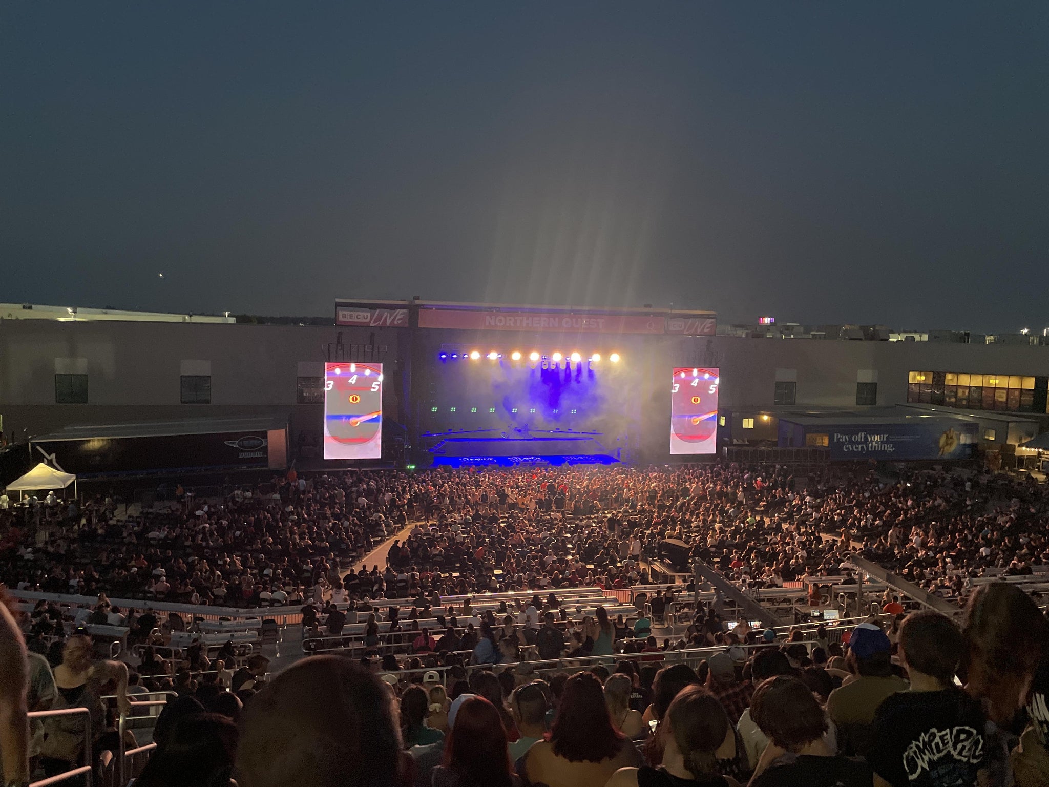 Real Fan View taken from Grandstand 206 at Northern Quest Resort & Casino by Maranda B