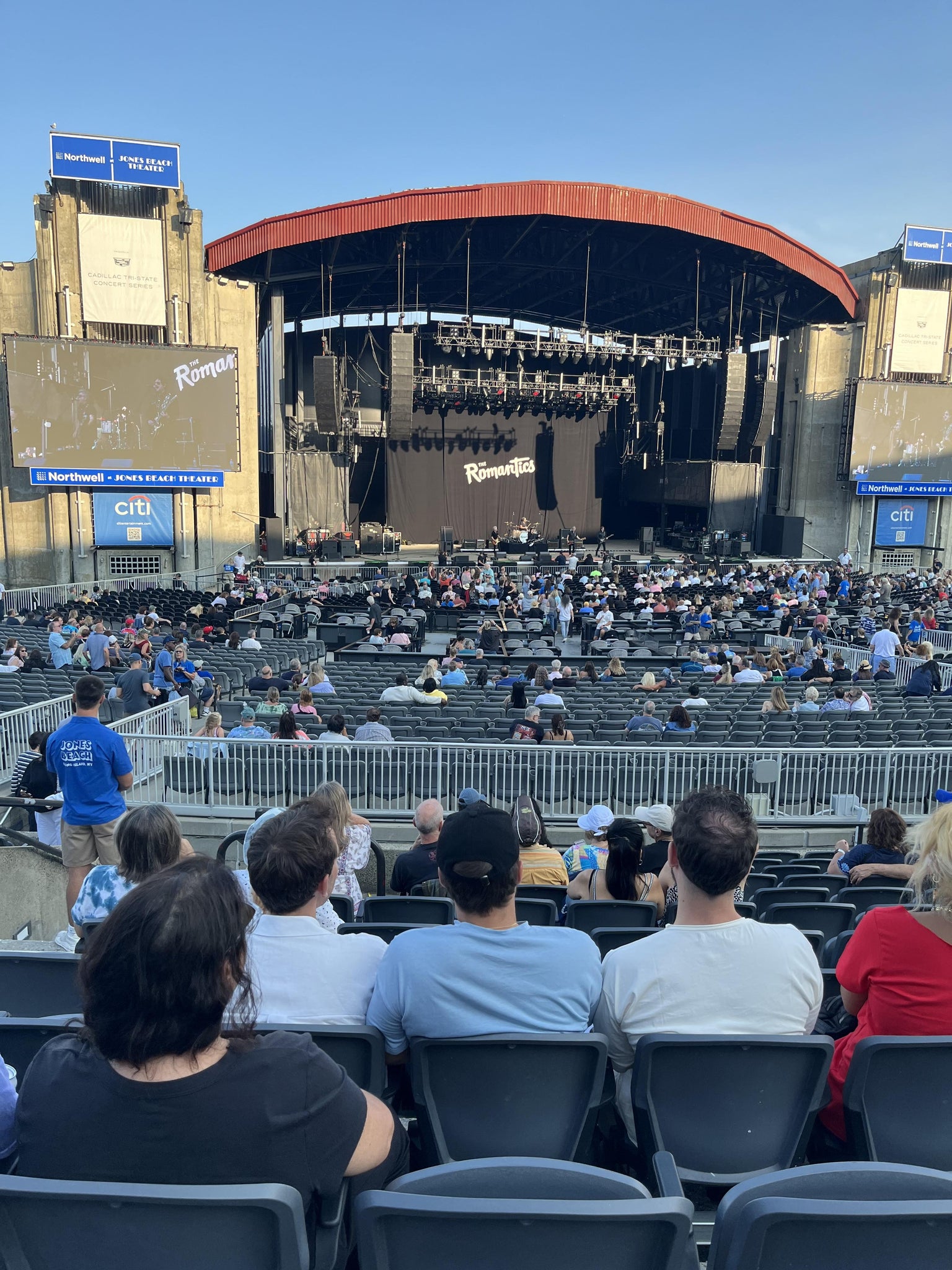 Real Fan View taken from Section 105 at Northwell Health at Jones Beach Theater by Dorothy F