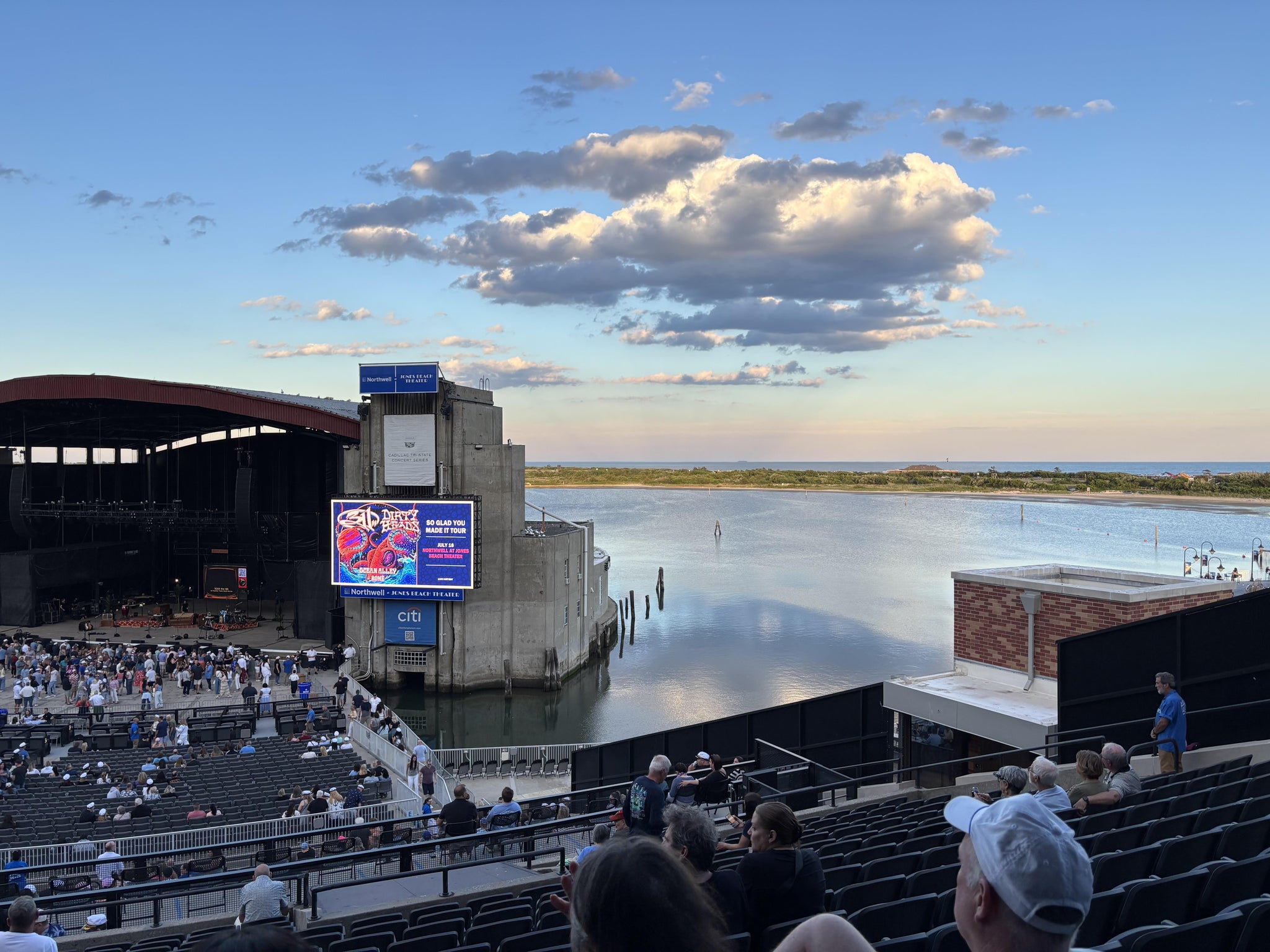 Real Fan View taken from Section 201 at Northwell Health at Jones Beach Theater by Joan K