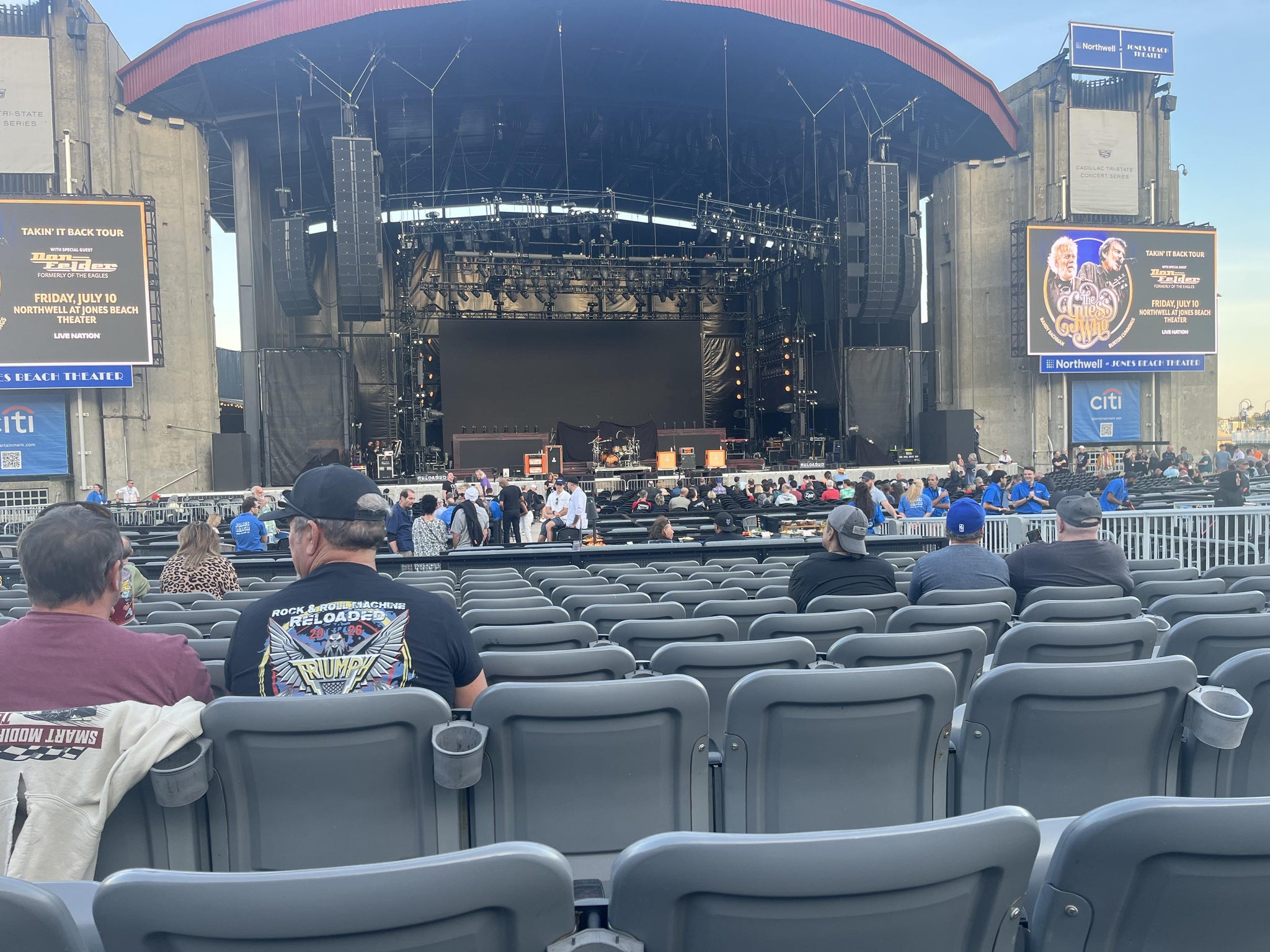 Real Fan View taken from Orchestra G at Northwell Health at Jones Beach Theater by John D