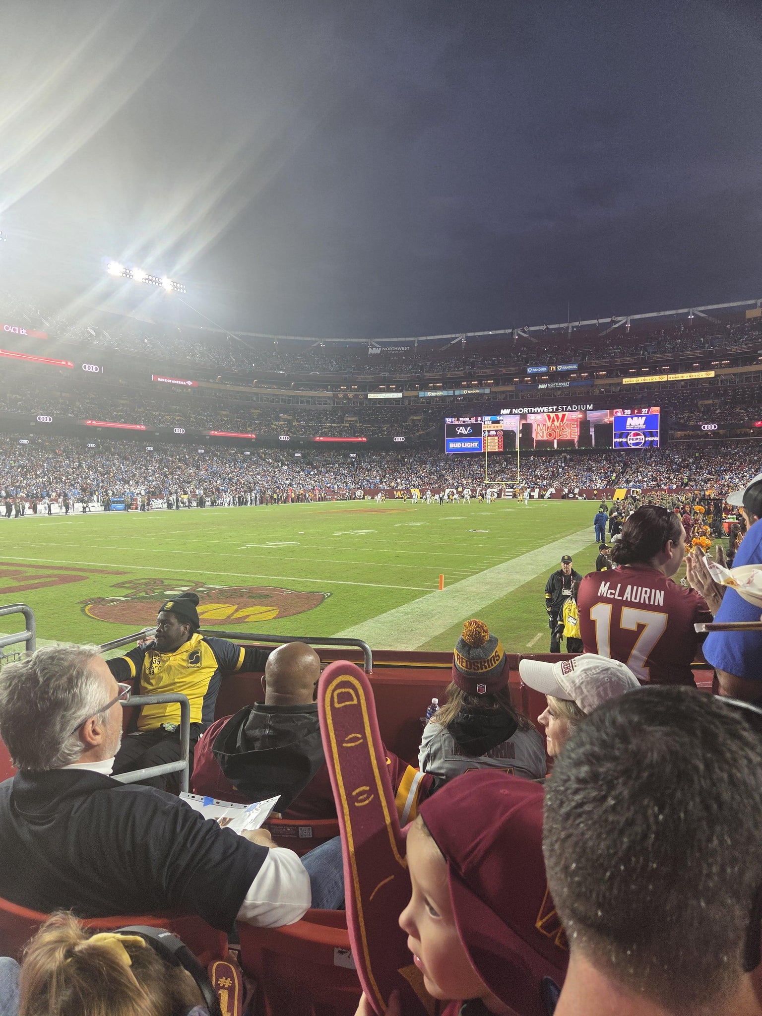 Real Fan View taken from Section 106 at Northwest Stadium by James L