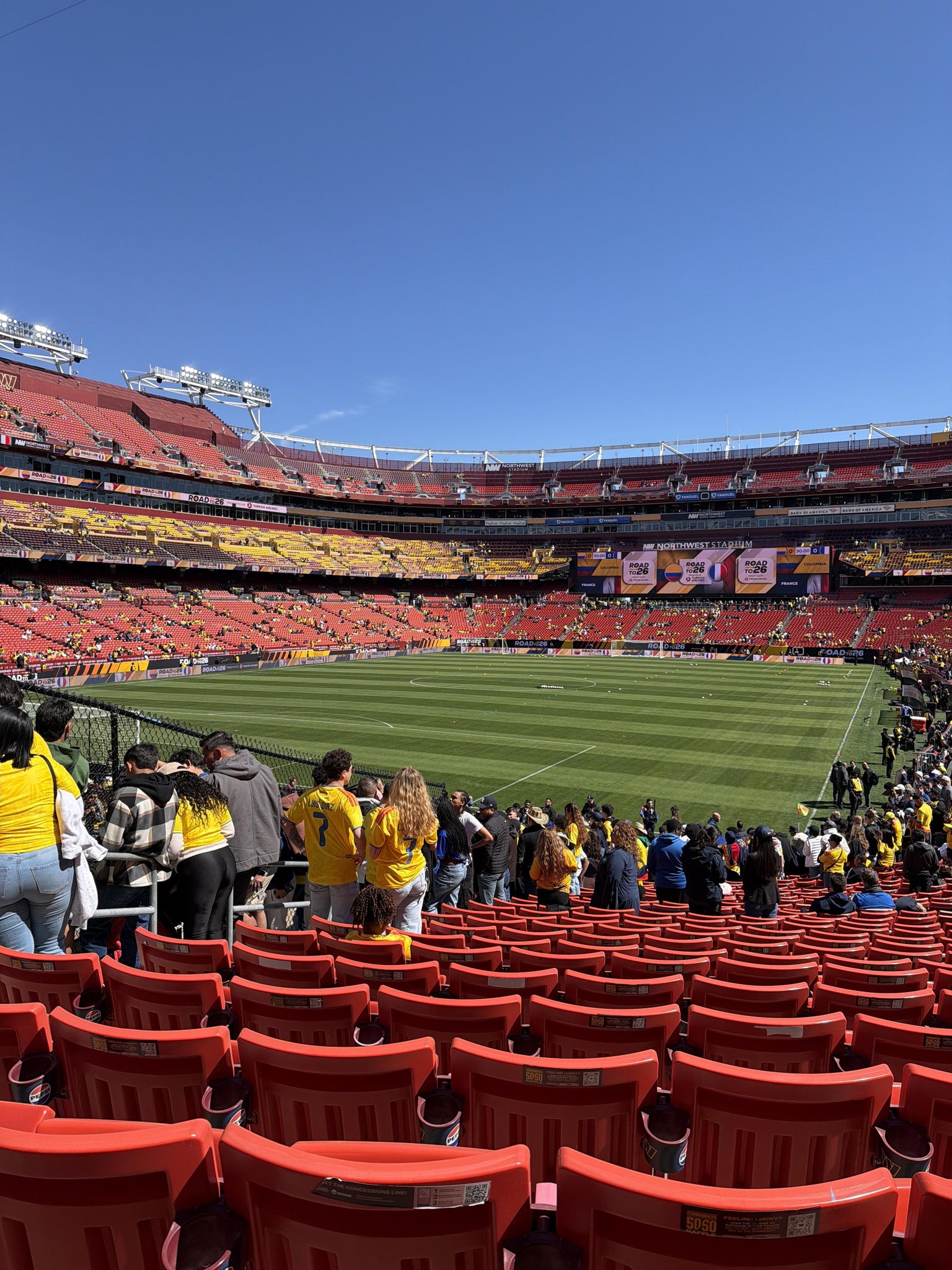 Real Fan View taken from Section 108 at Northwest Stadium by Lucy C