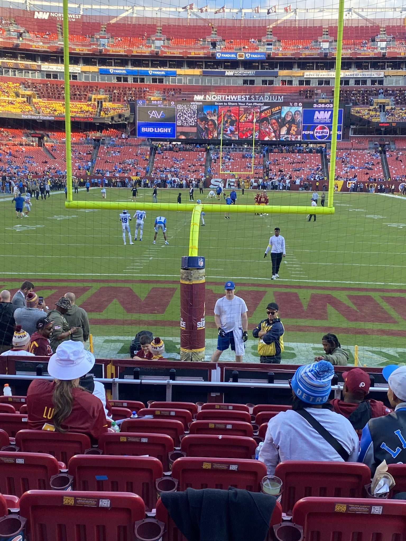 Real Fan View taken from Section 111 at Northwest Stadium by Faith F