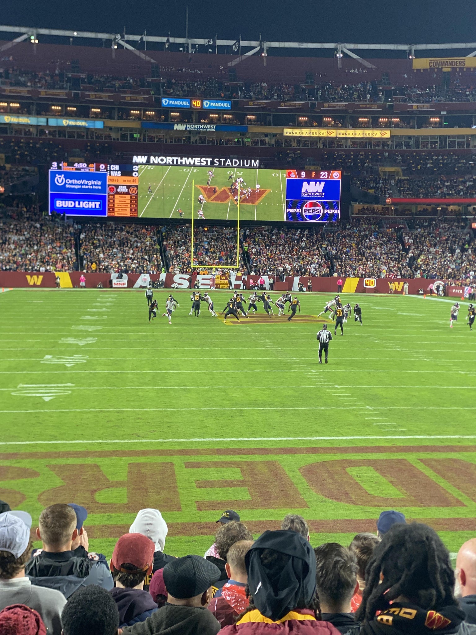 Real Fan View taken from Section 112 at Northwest Stadium by Mark C
