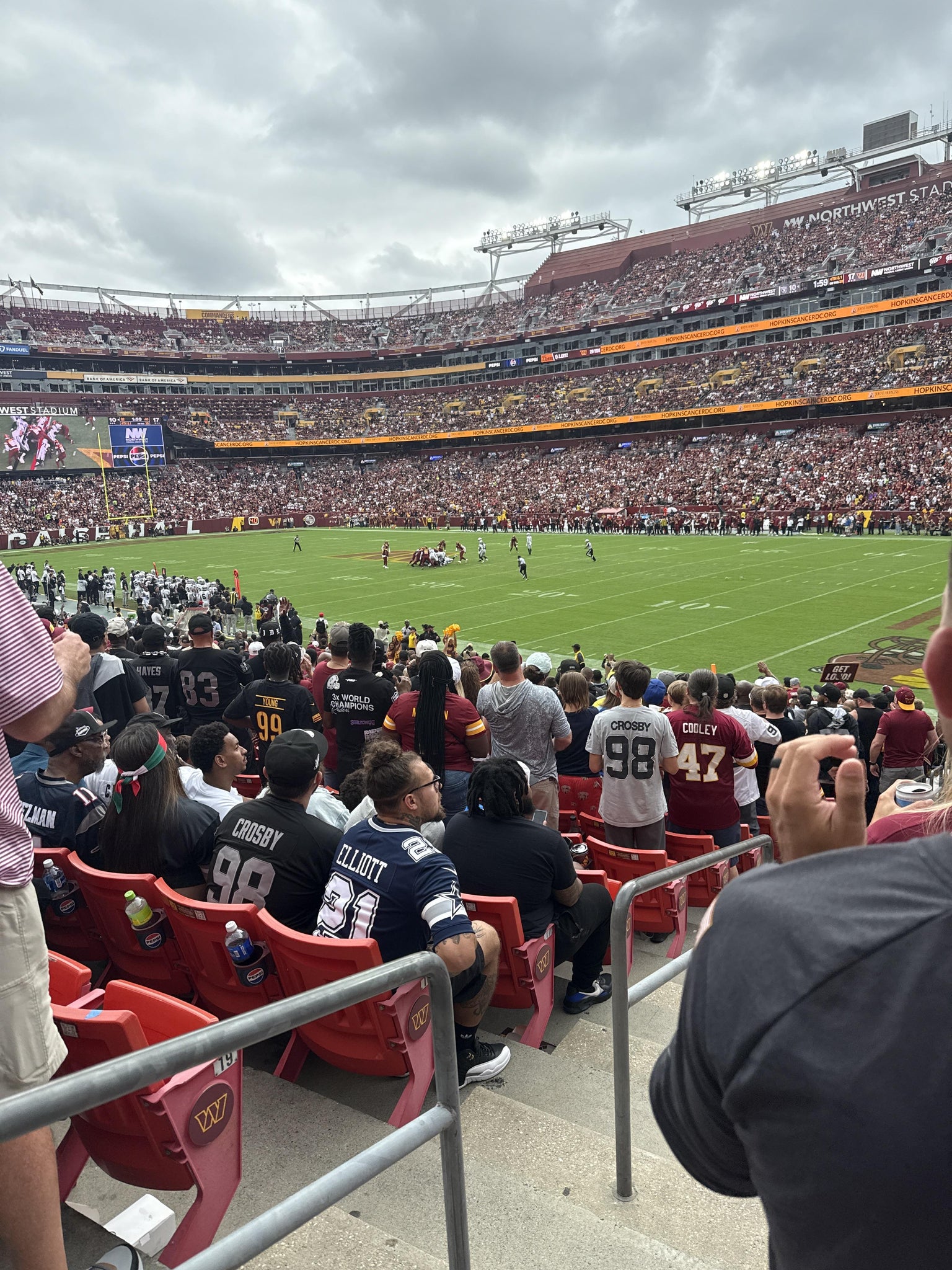 Real Fan View taken from Section 116 at Northwest Stadium by Karla H