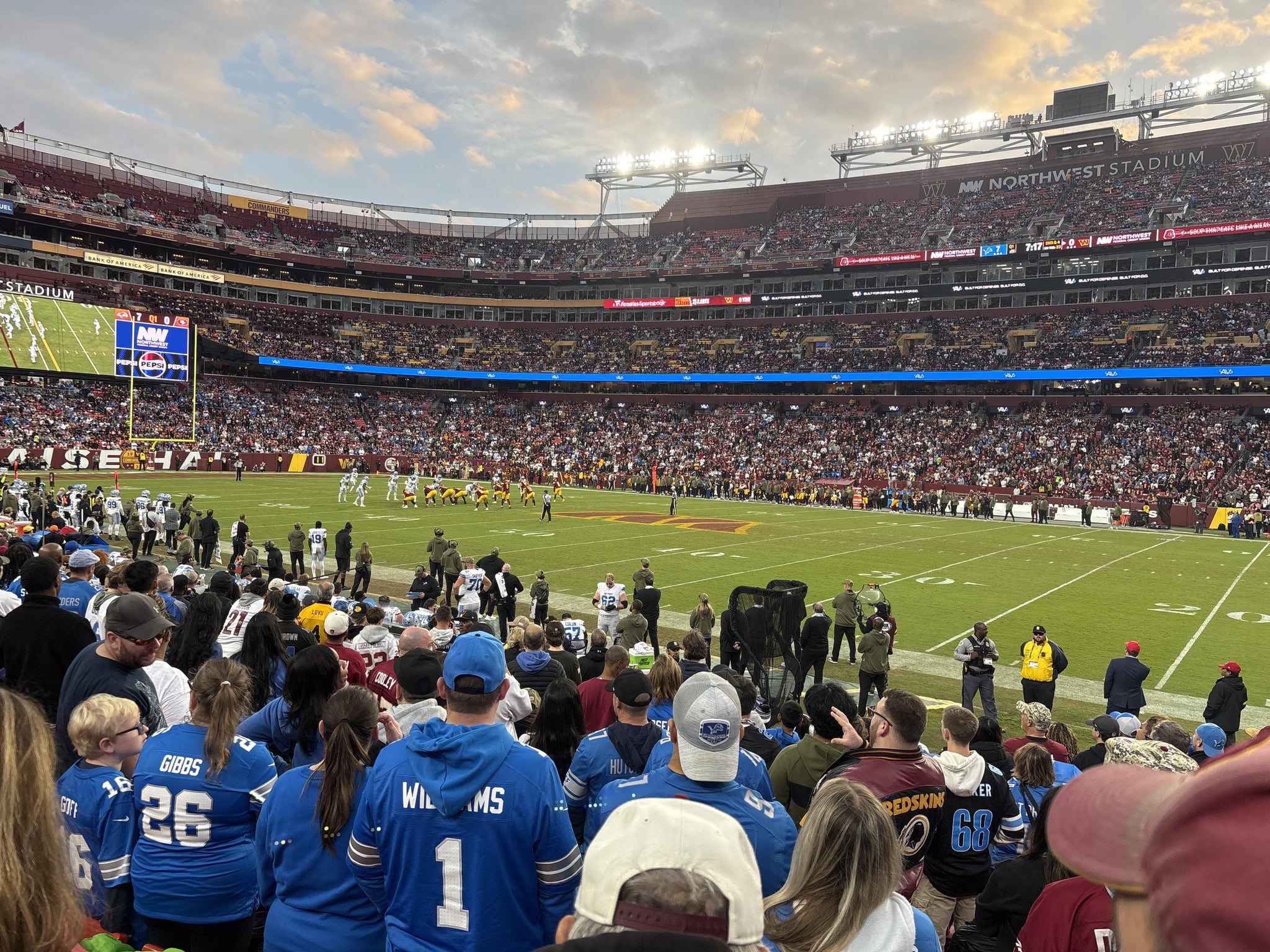 Real Fan View taken from Section 119 at Northwest Stadium by Thomas A