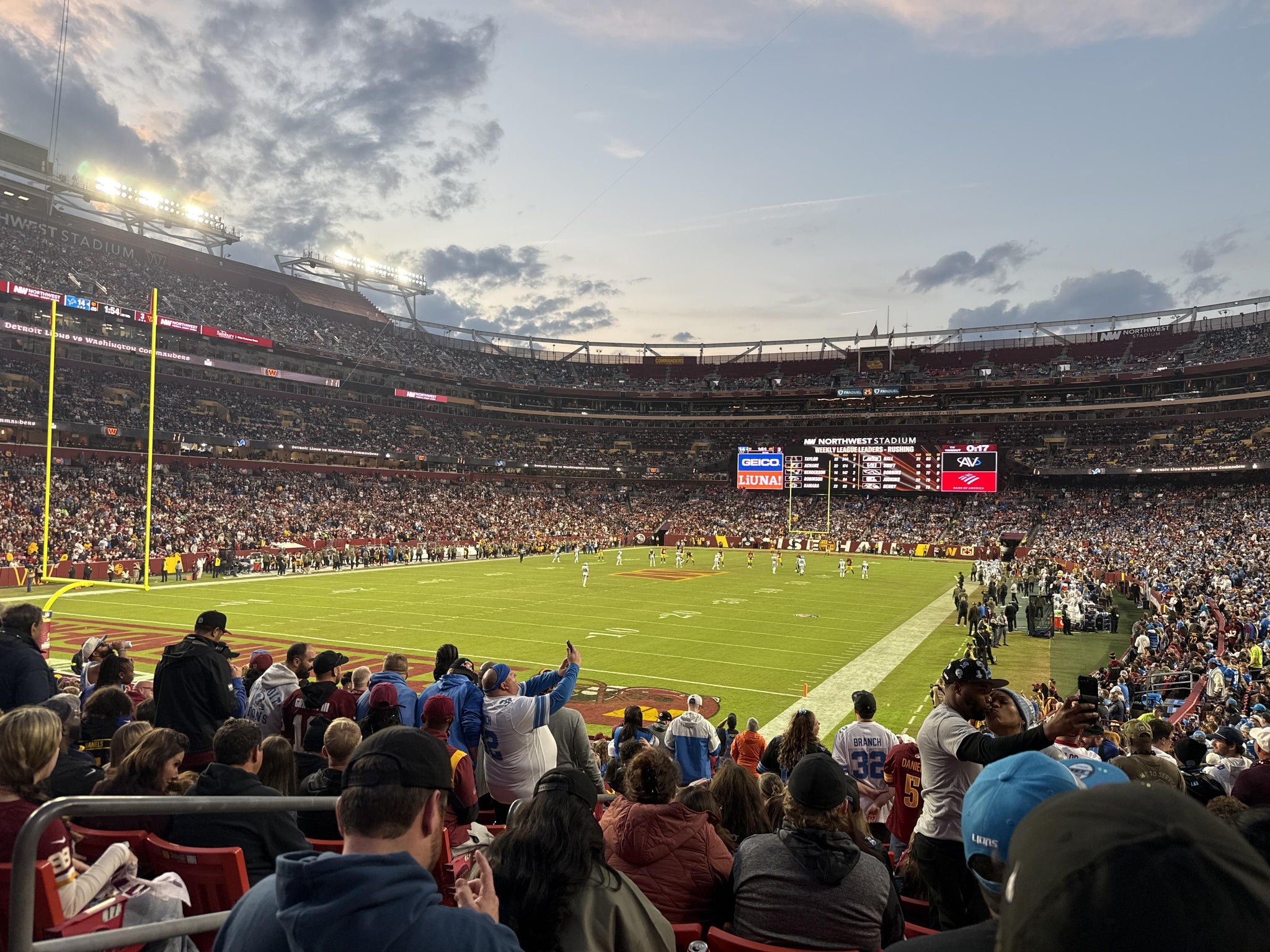 Real Fan View taken from Section 129 at Northwest Stadium by Anonymous User