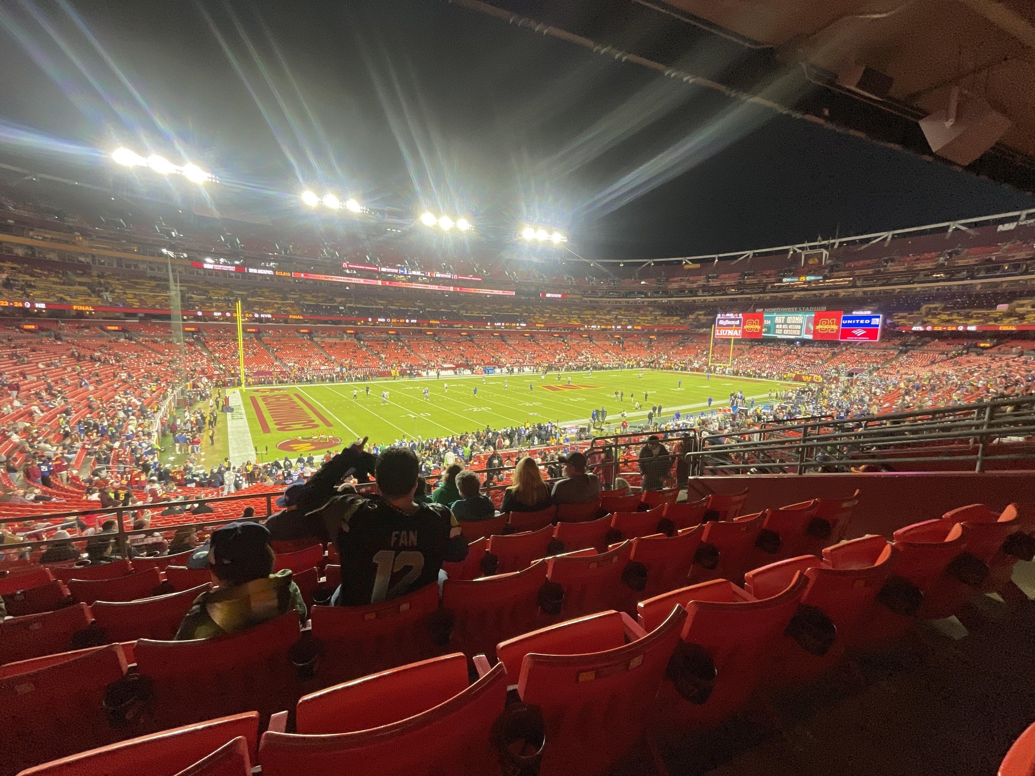 Real Fan View taken from Section 226 at Northwest Stadium by George T
