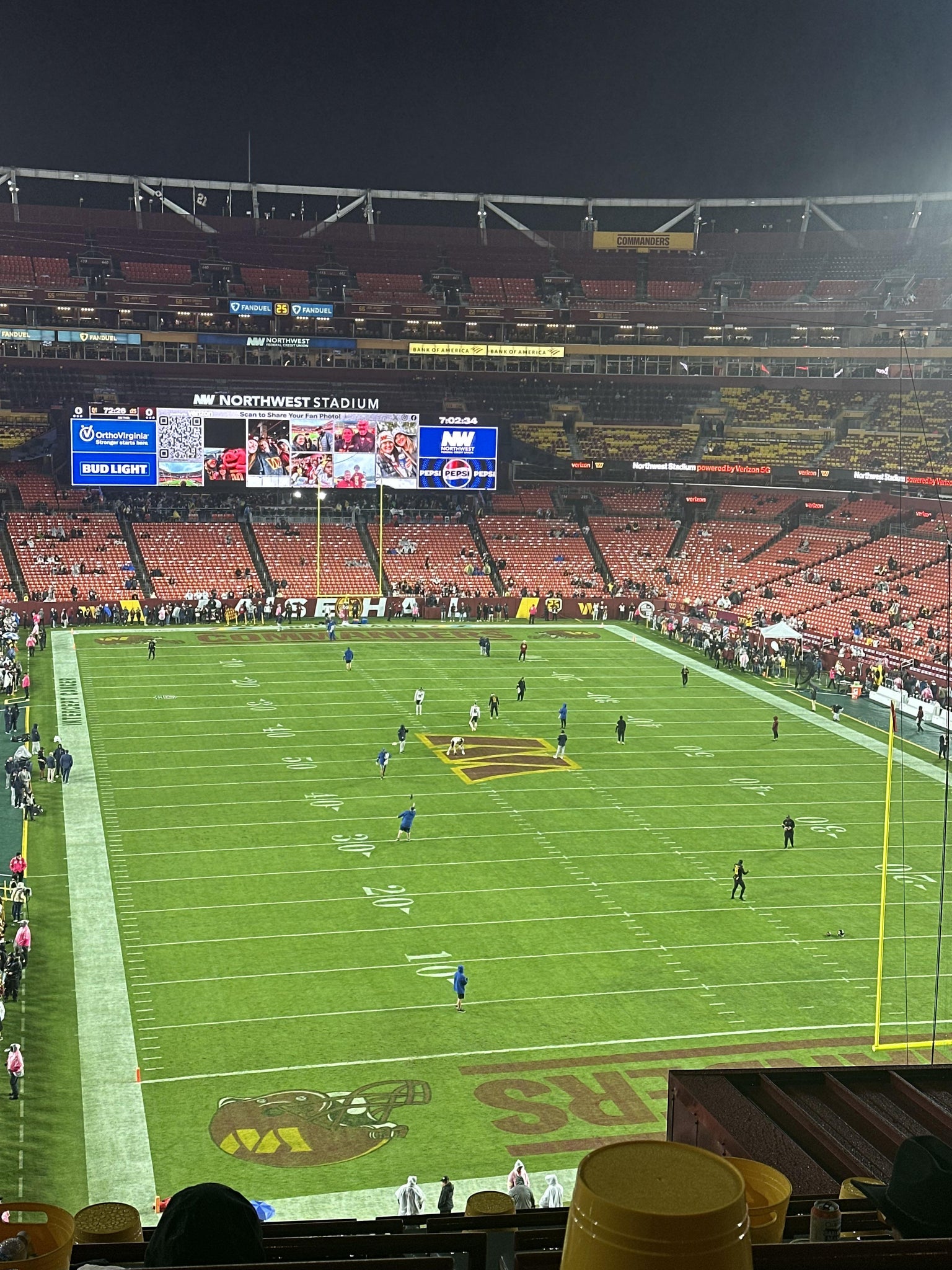 Real Fan View taken from Section 313 at Northwest Stadium by Edward P