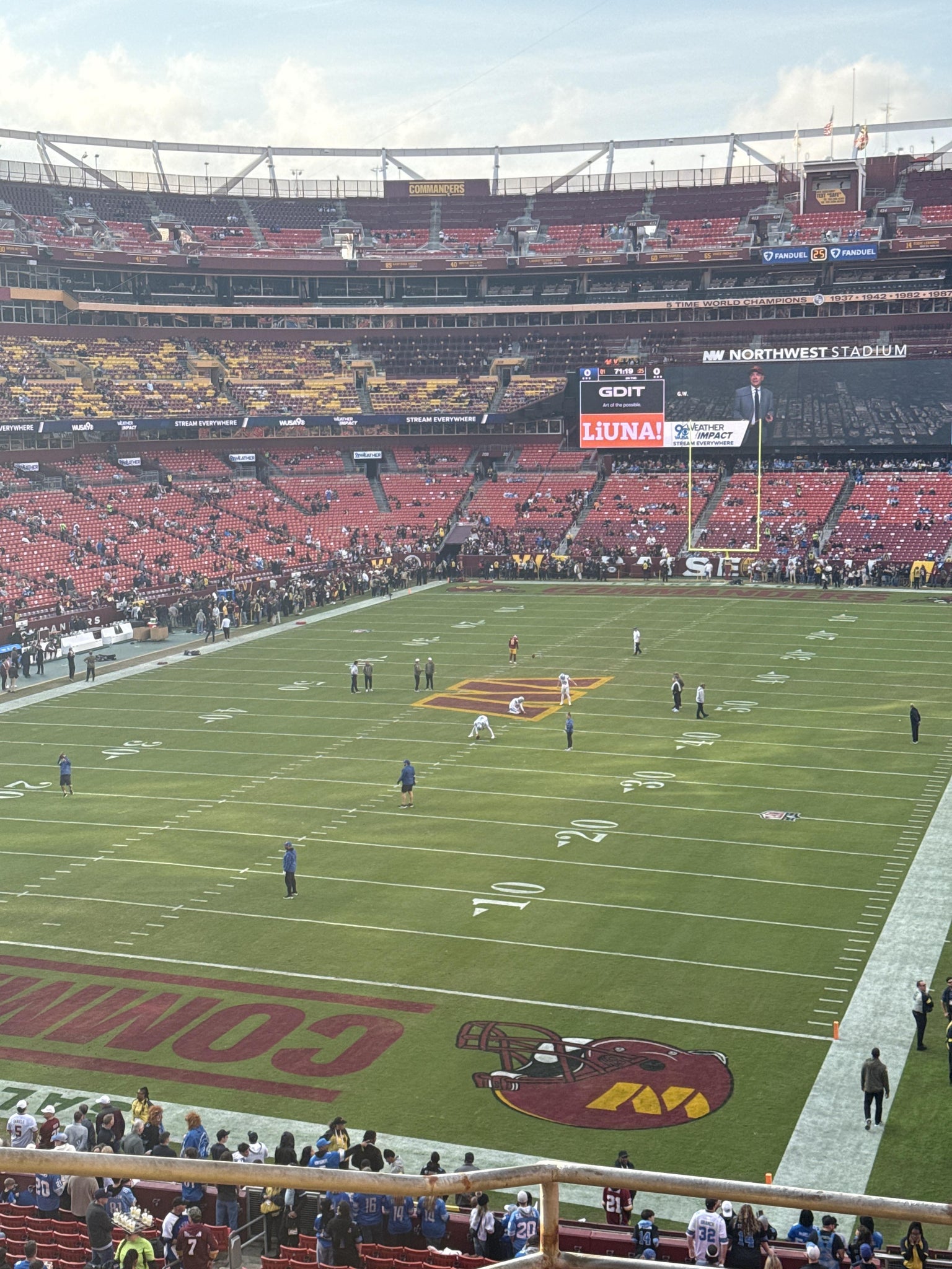 Real Fan View taken from Section 330 at Northwest Stadium by Adrienne R