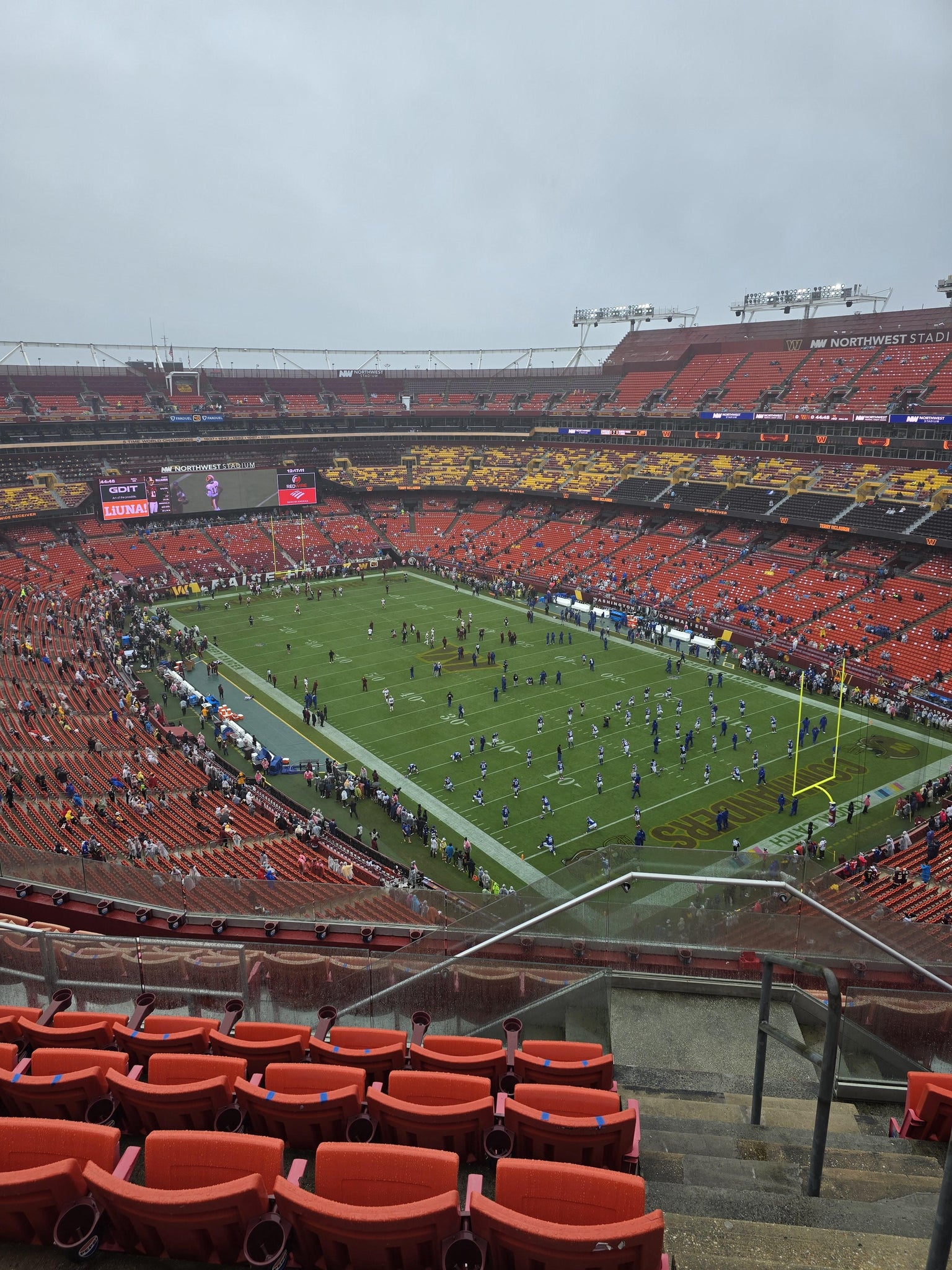 Real Fan View taken from Section 447 at Northwest Stadium by Greg J