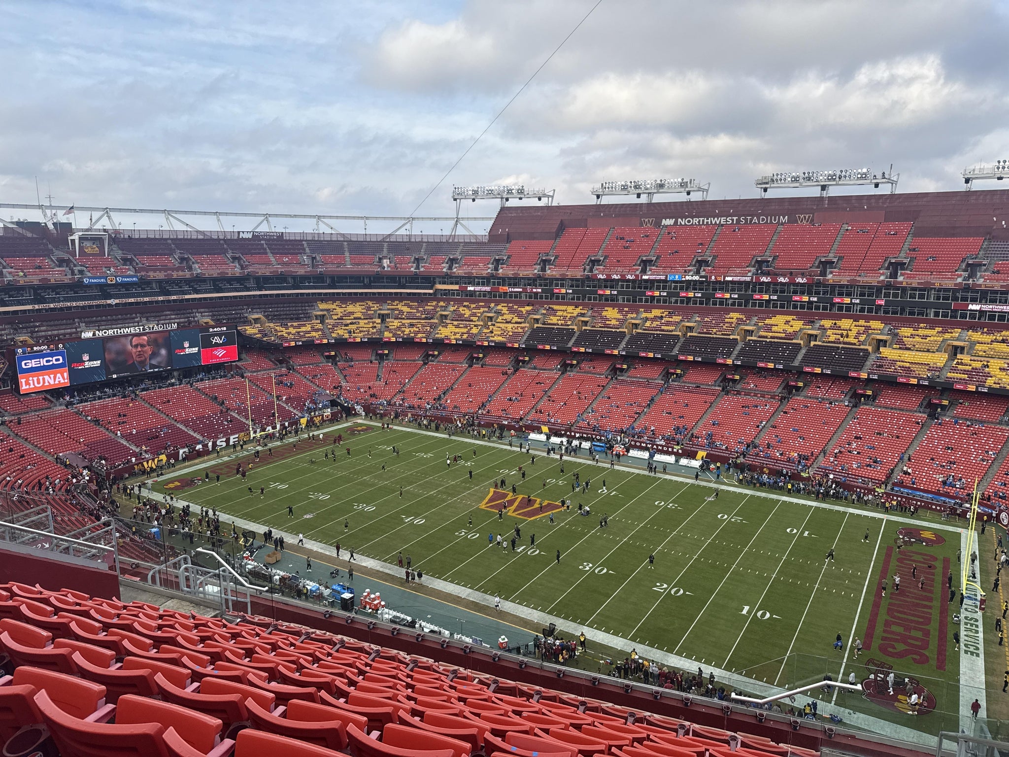 Real Fan View taken from Section 452 at Northwest Stadium by Louie B
