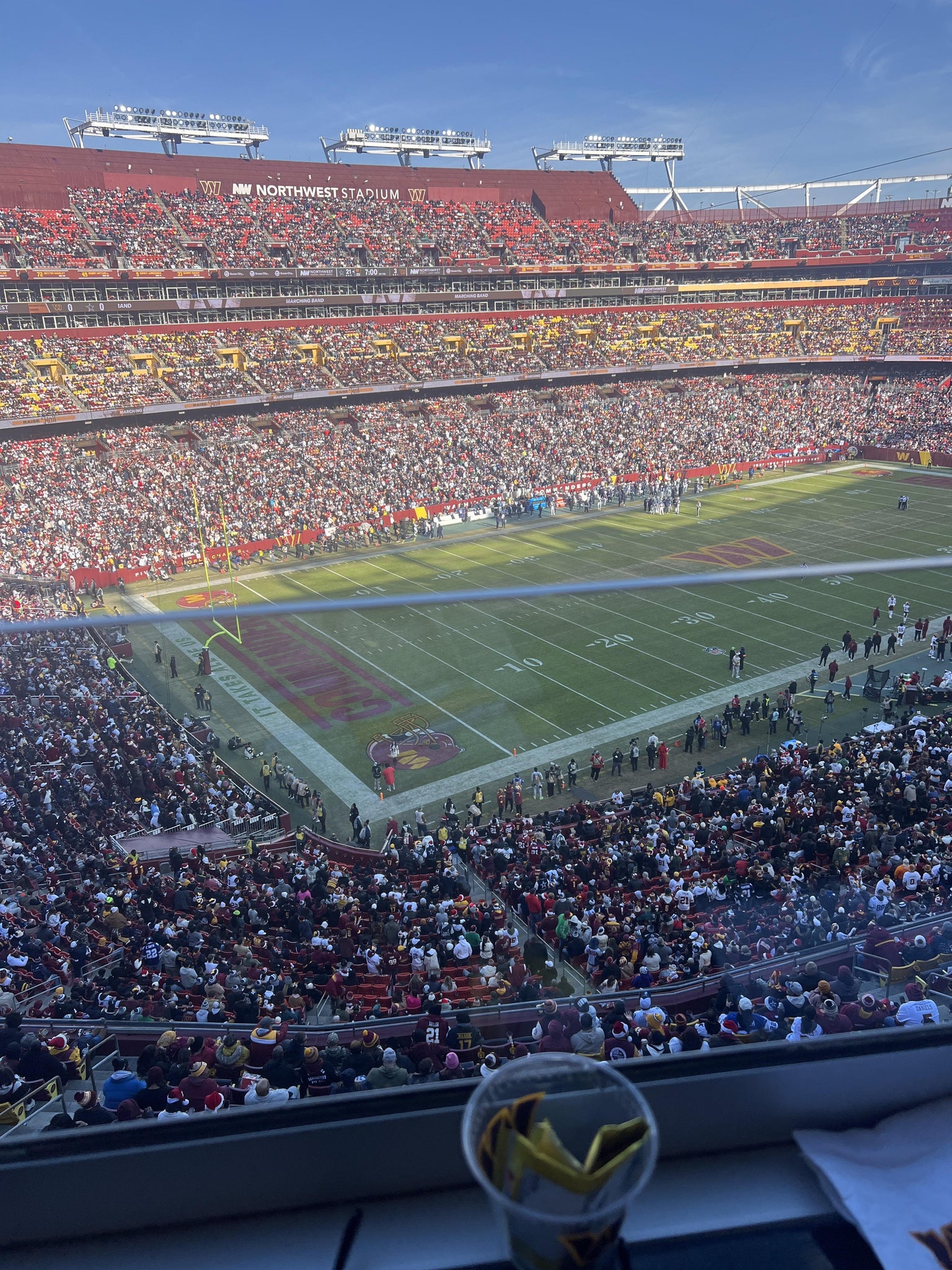Real Fan View taken from Balcony 319 at Northwest Stadium by Raina C