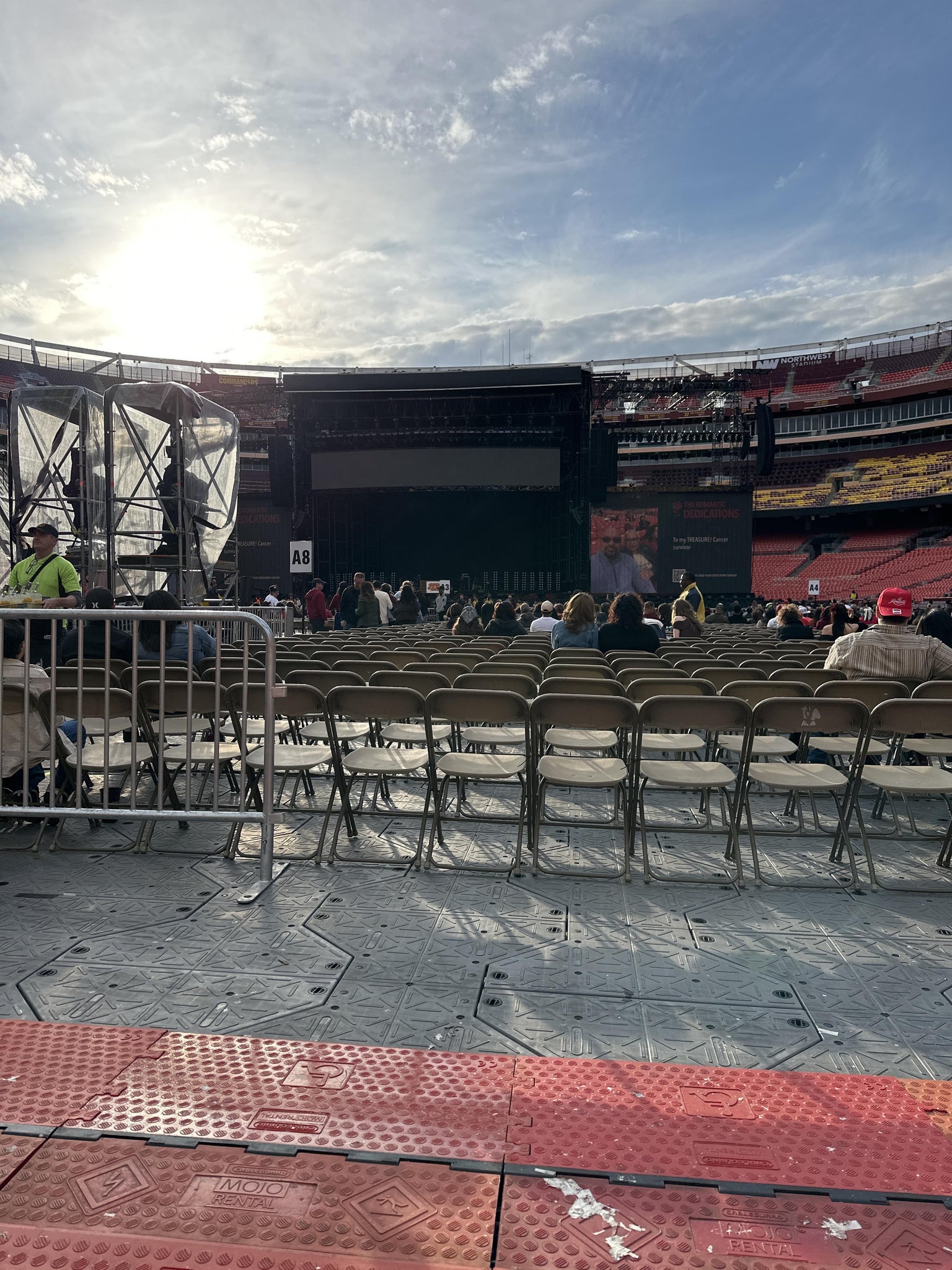 Real Fan View taken from Floor A 14 at Northwest Stadium by Andrea G