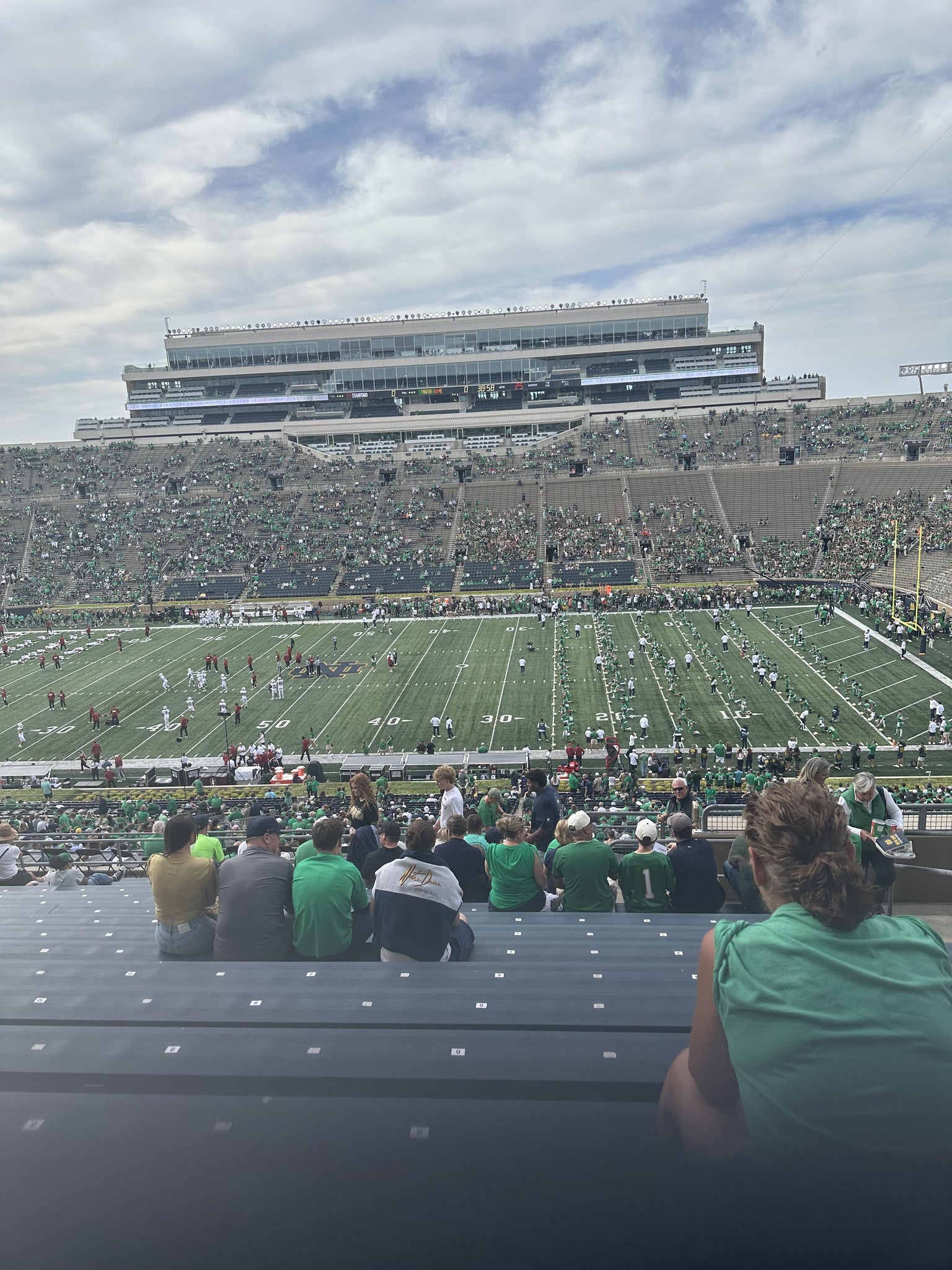 Real Fan View taken from Section 109 at Notre Dame Stadium by Mary C