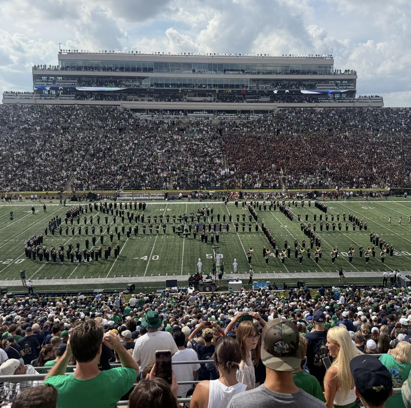 Real Fan View taken from Section 110 at Notre Dame Stadium by Chad M