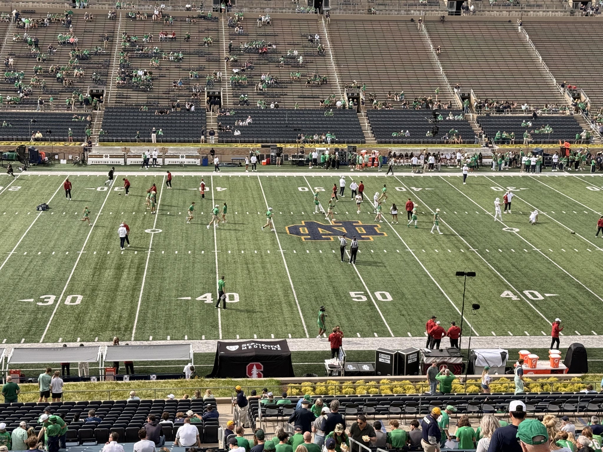 Real Fan View taken from Section 111 at Notre Dame Stadium by Bill S