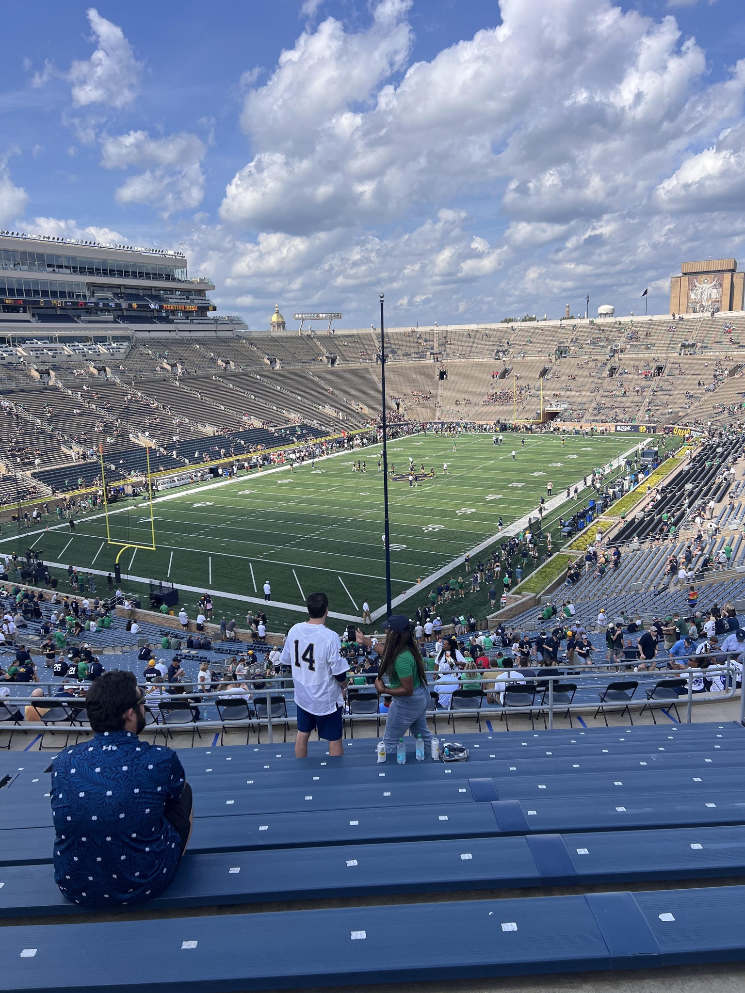 Real Fan View taken from Section 116 at Notre Dame Stadium by Daren R