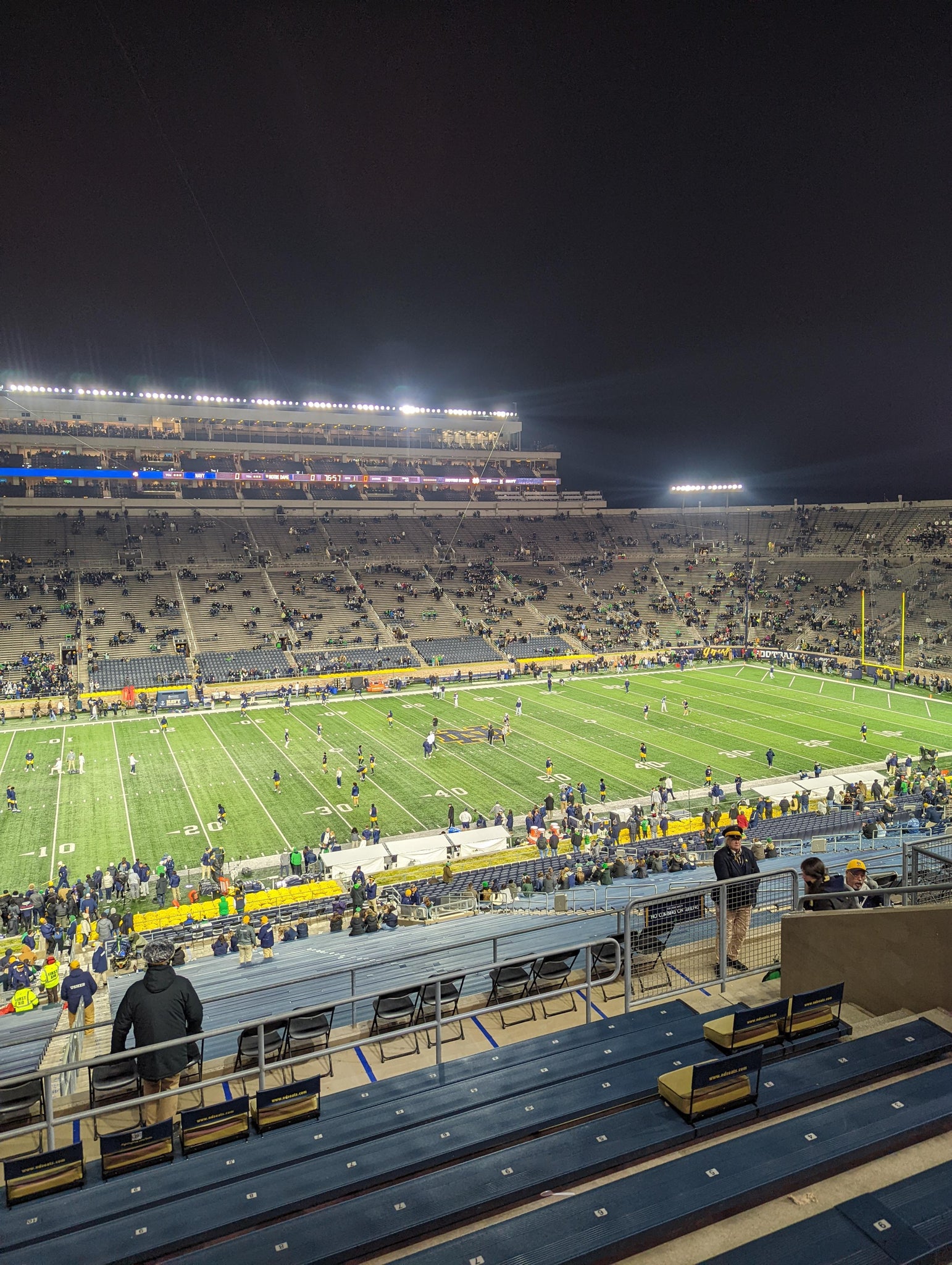 Real Fan View taken from Section 130 at Notre Dame Stadium by Michael F