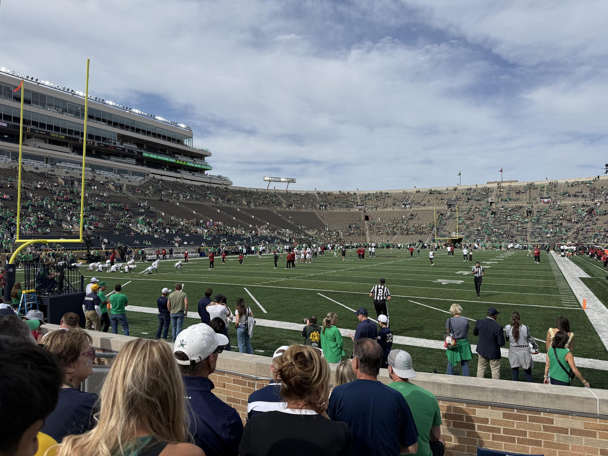 Real Fan View taken from Section 17 at Notre Dame Stadium by Molly B