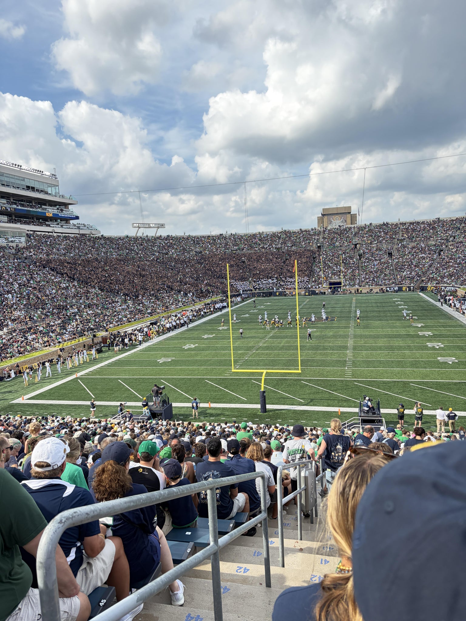 Real Fan View taken from Section 18 at Notre Dame Stadium by Ricardo H